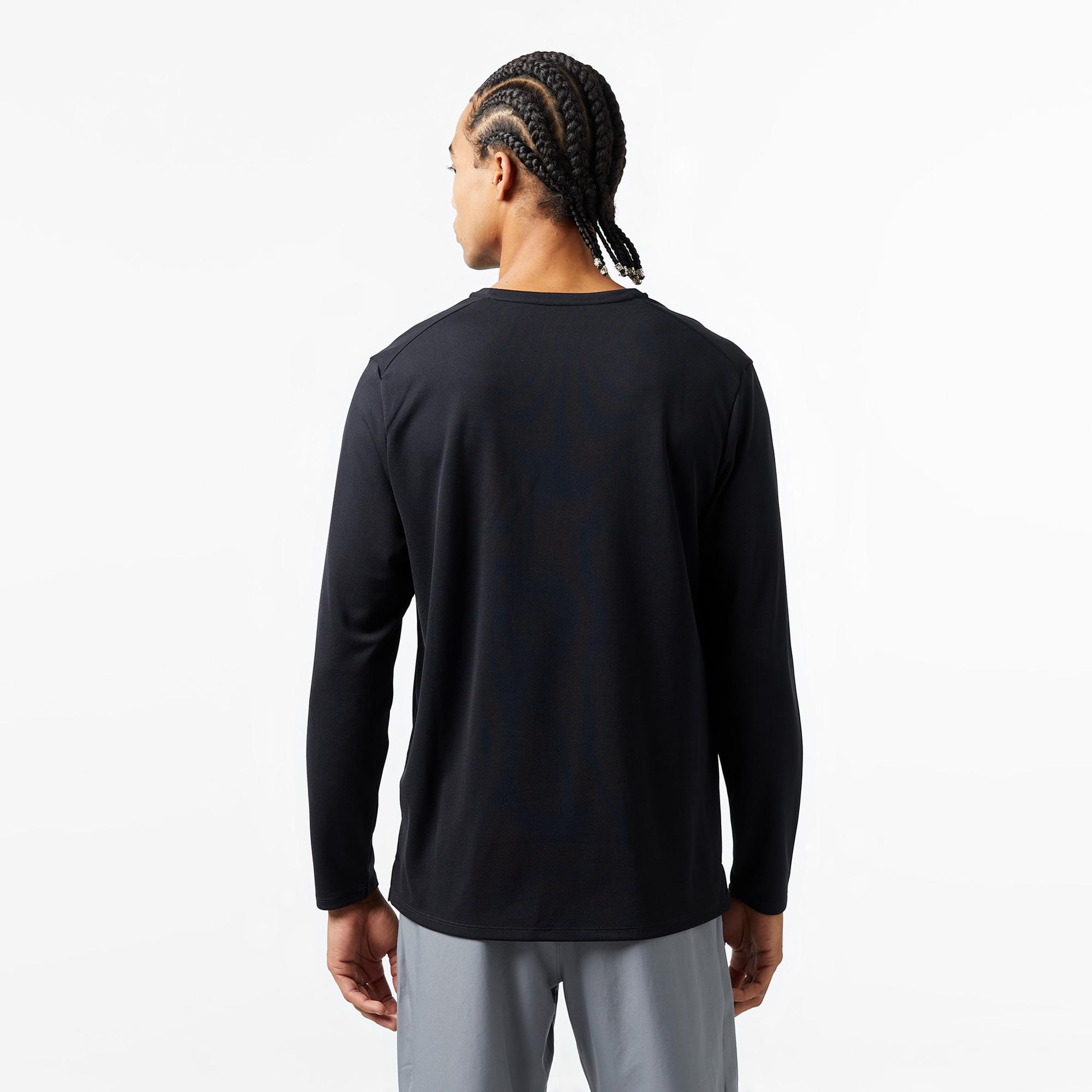 Nike Dri-Fit Miler Erkek Siyah Uzun Kollu T-Shirt