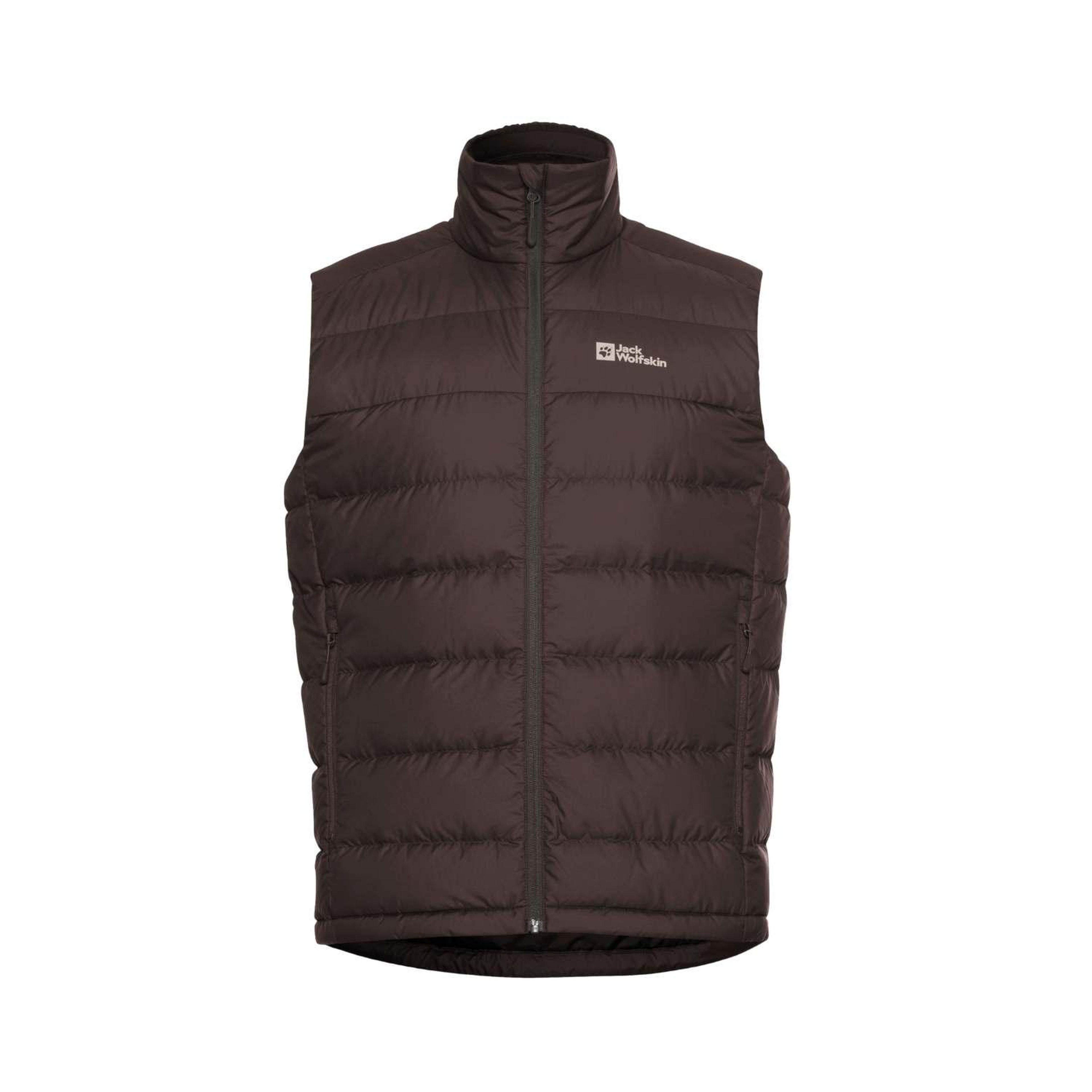 Jack Wolfskin Ather Down Vest Rds Erkek Kahverengi Yelek