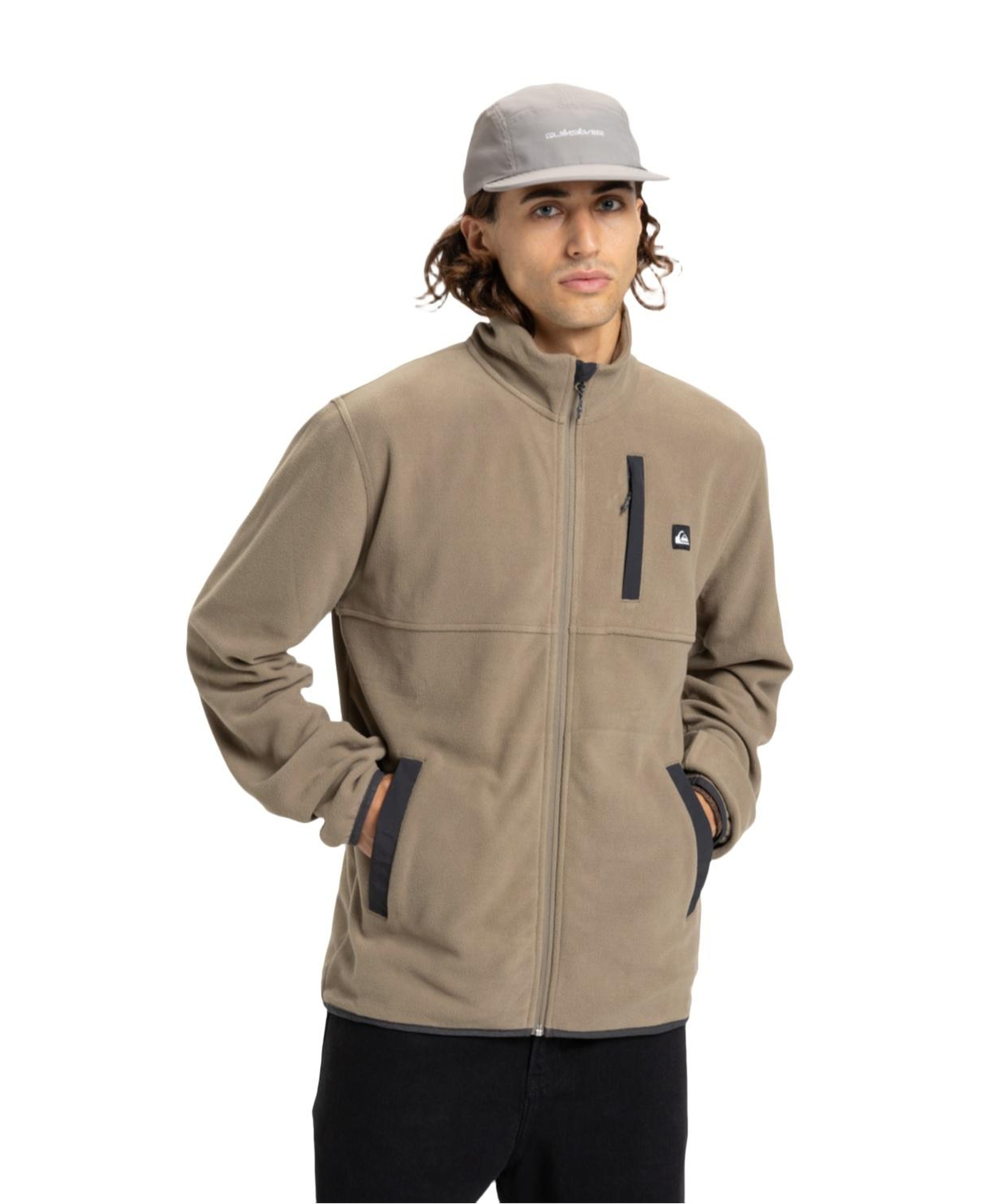 Quiksilver No Destination Fz Erkek Bej Polar Ceket