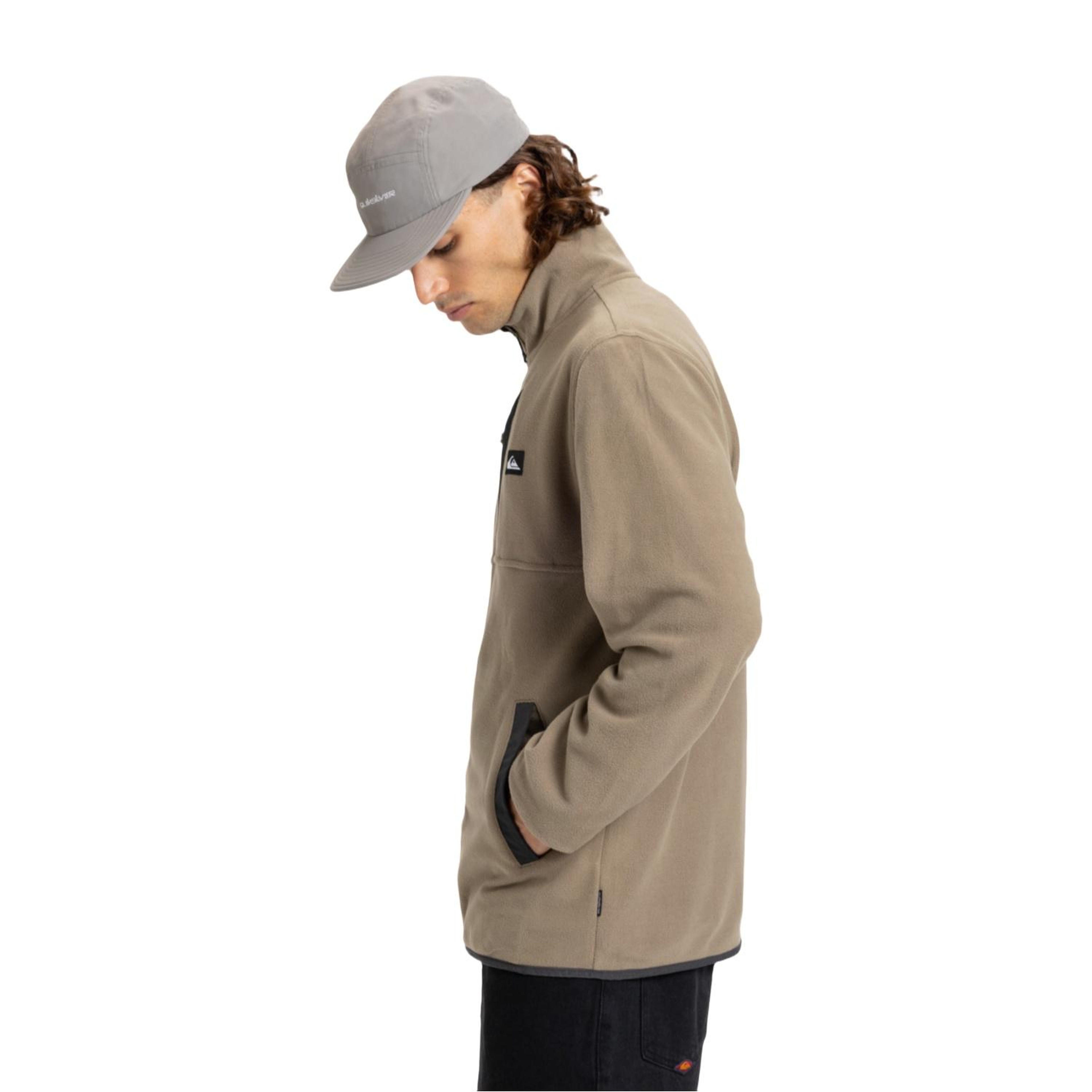 Quiksilver No Destination Fz Erkek Bej Polar Ceket