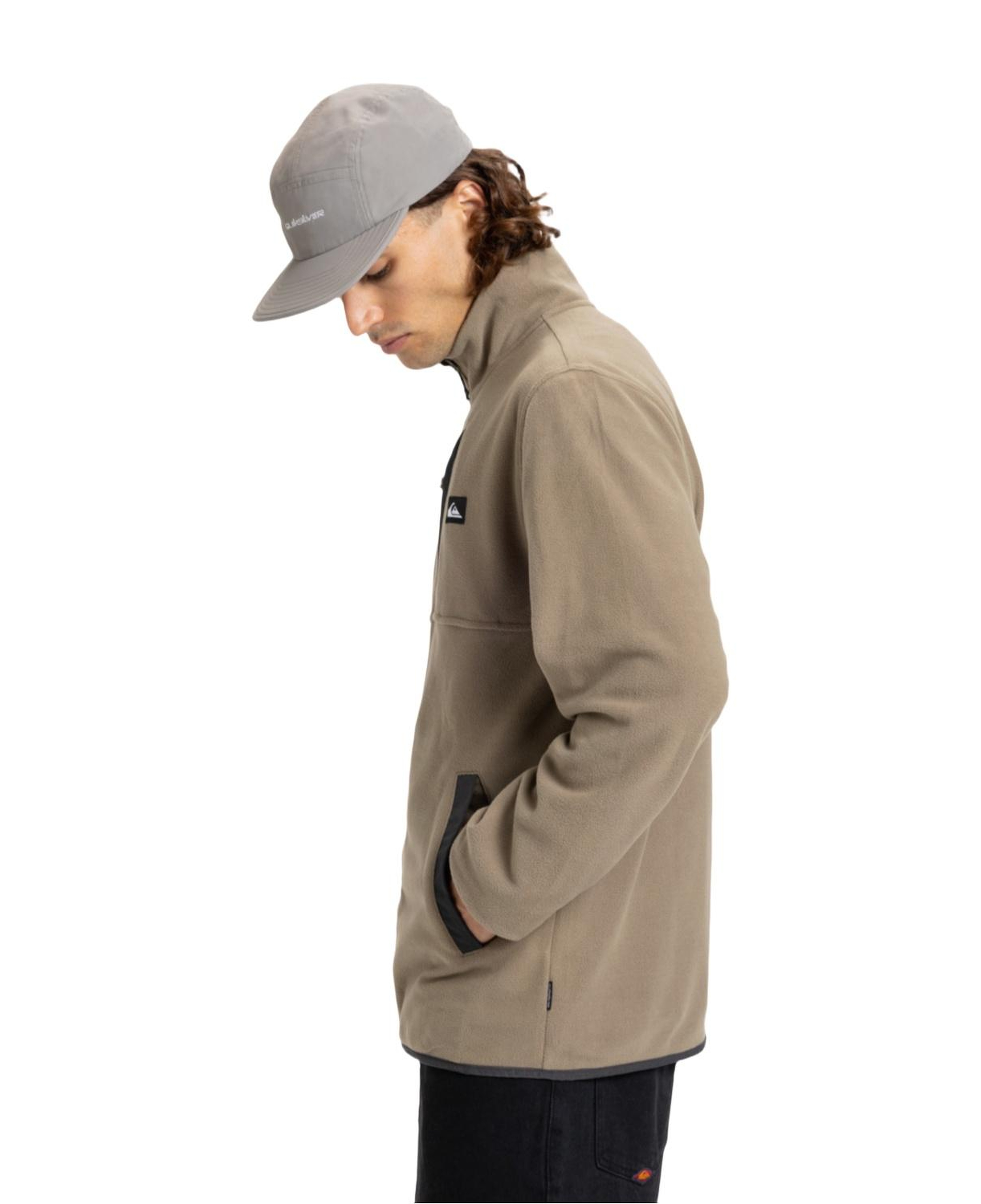 Quiksilver No Destination Fz Erkek Bej Polar Ceket