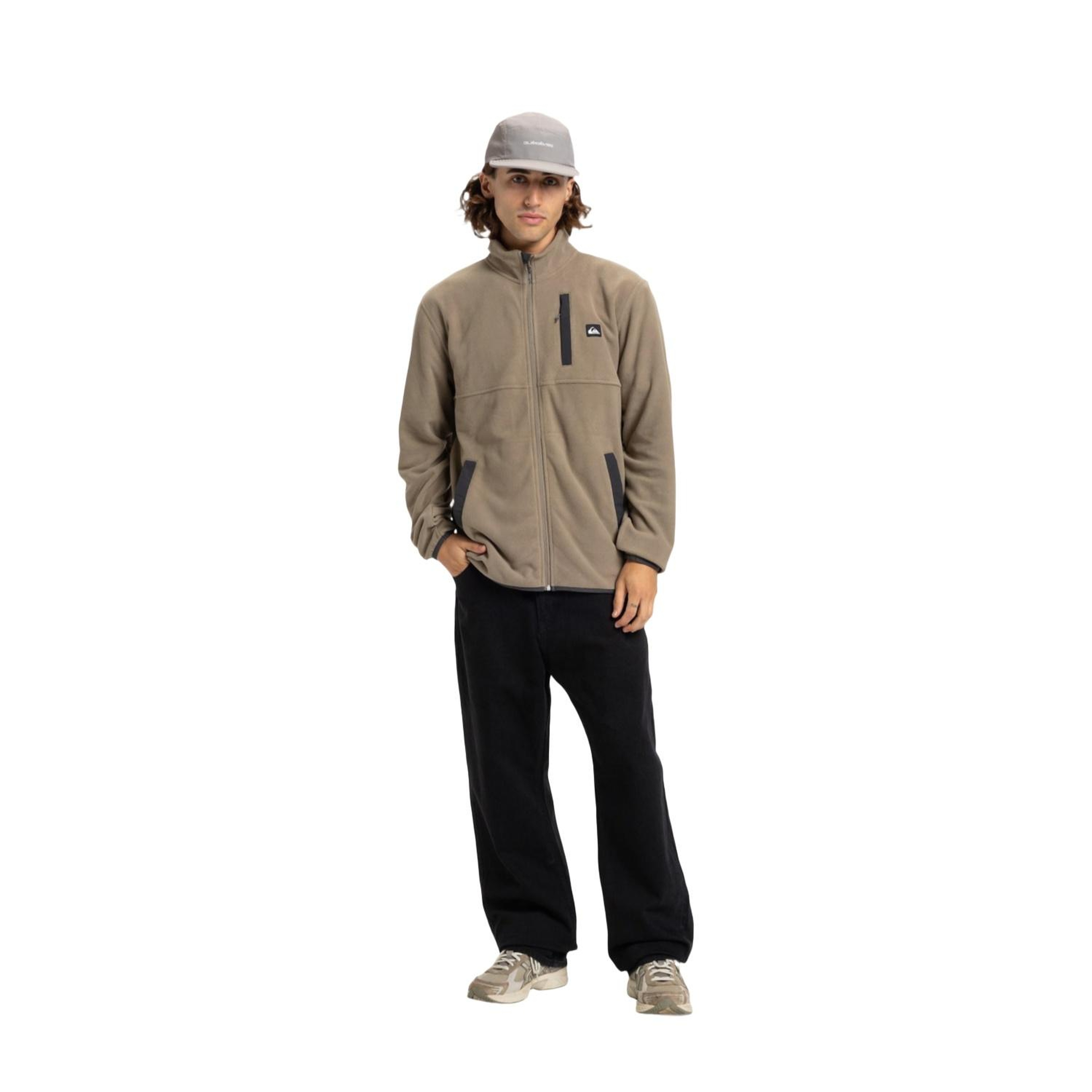 Quiksilver No Destination Fz Erkek Bej Polar Ceket