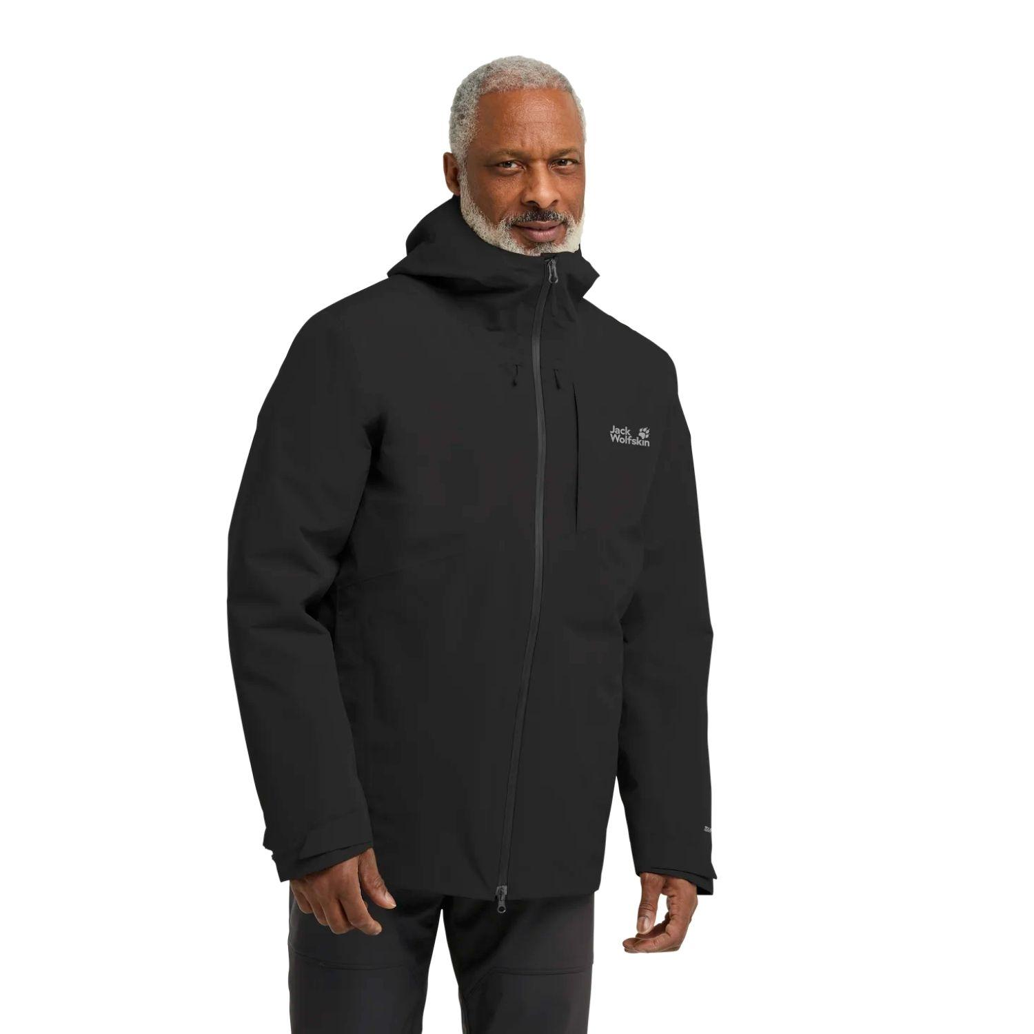 Jack Wolfskin Icecape 3in1 Down Rds Erkek Siyah Outdoor Ceketi