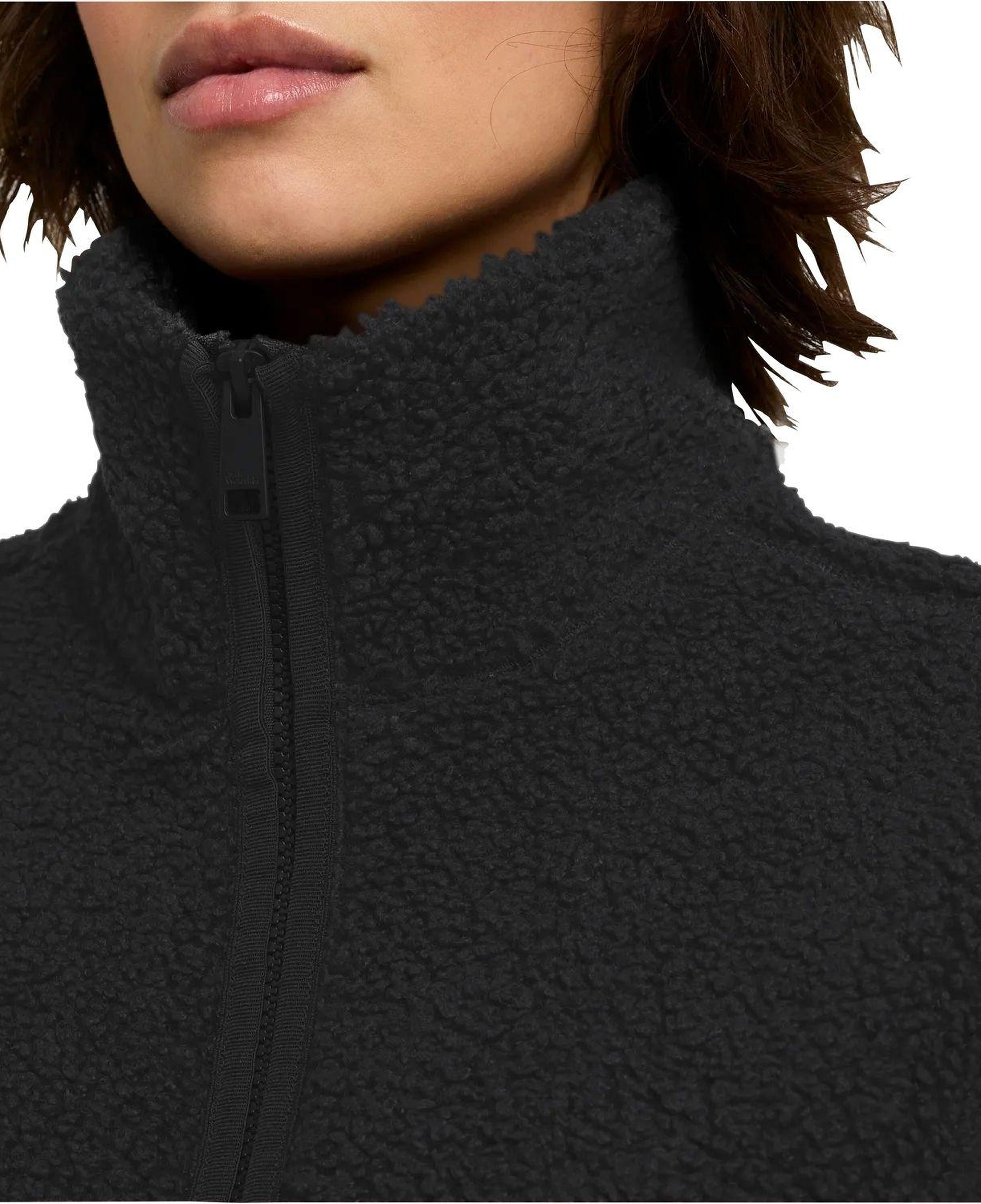 Jack Wolfskin High Curl Kadın Siyah Outdoor Ceketi