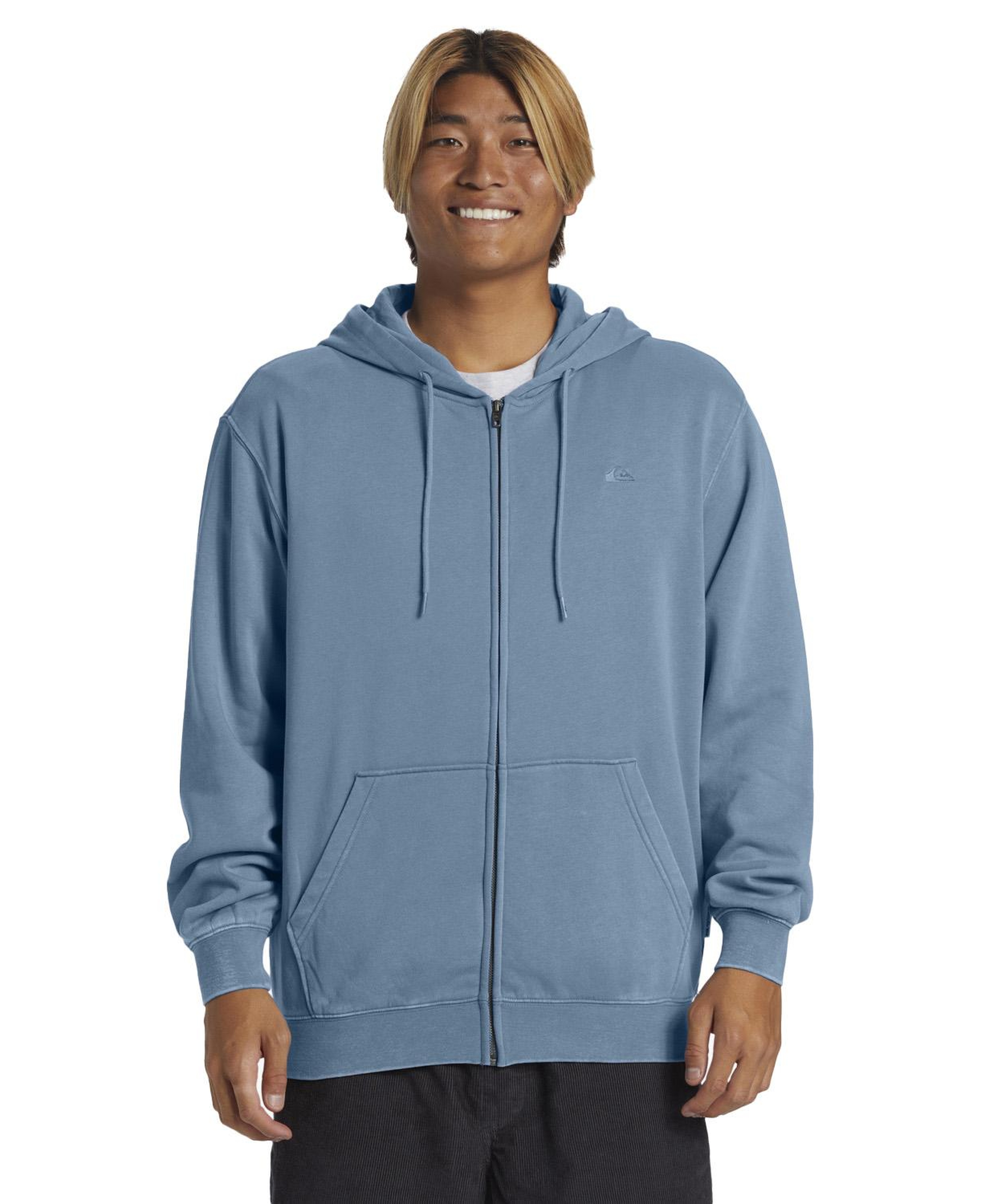 Quiksilver Salt Water Zip Hoodie Erkek Mavi Sweatshirt