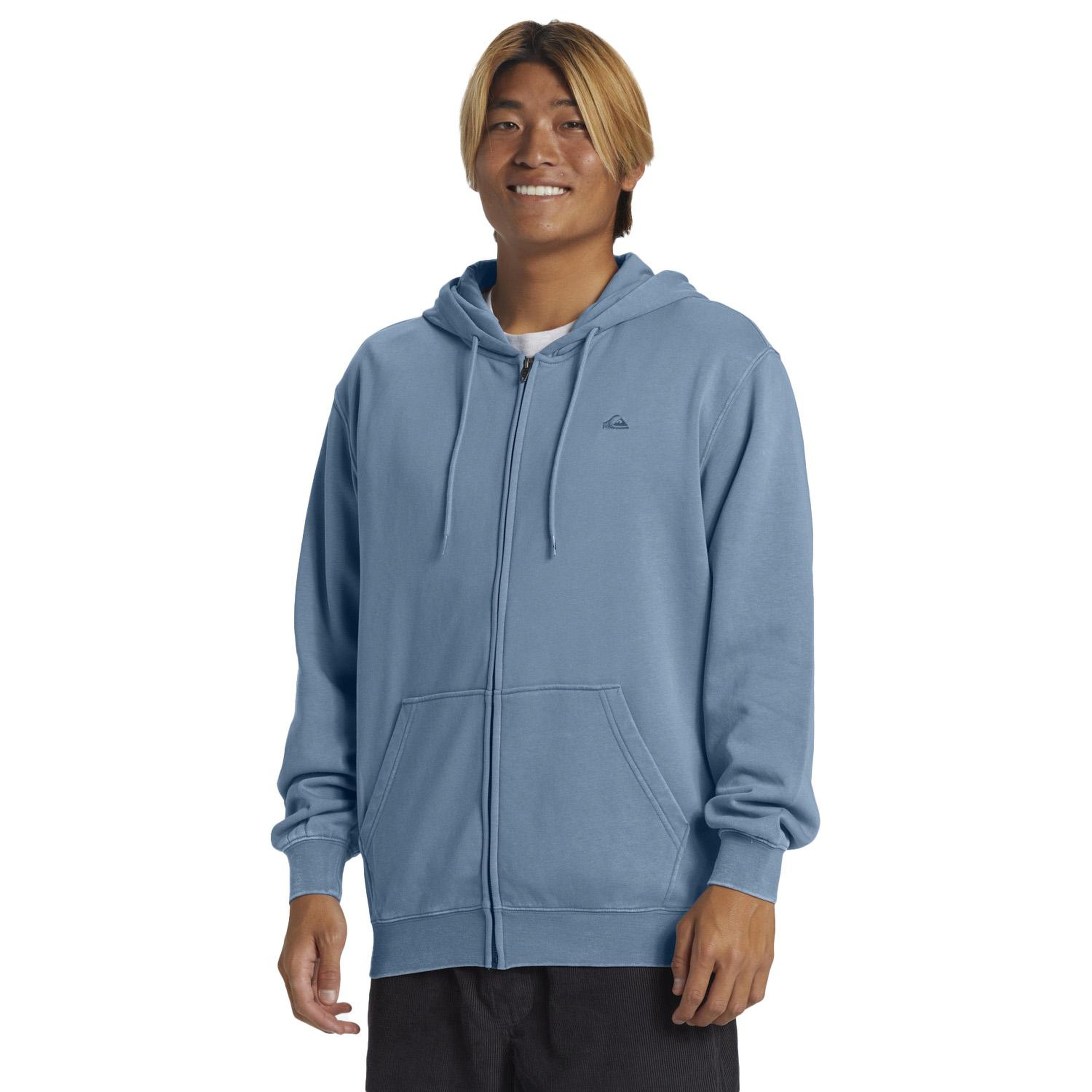 Quiksilver Salt Water Zip Hoodie Erkek Mavi Sweatshirt