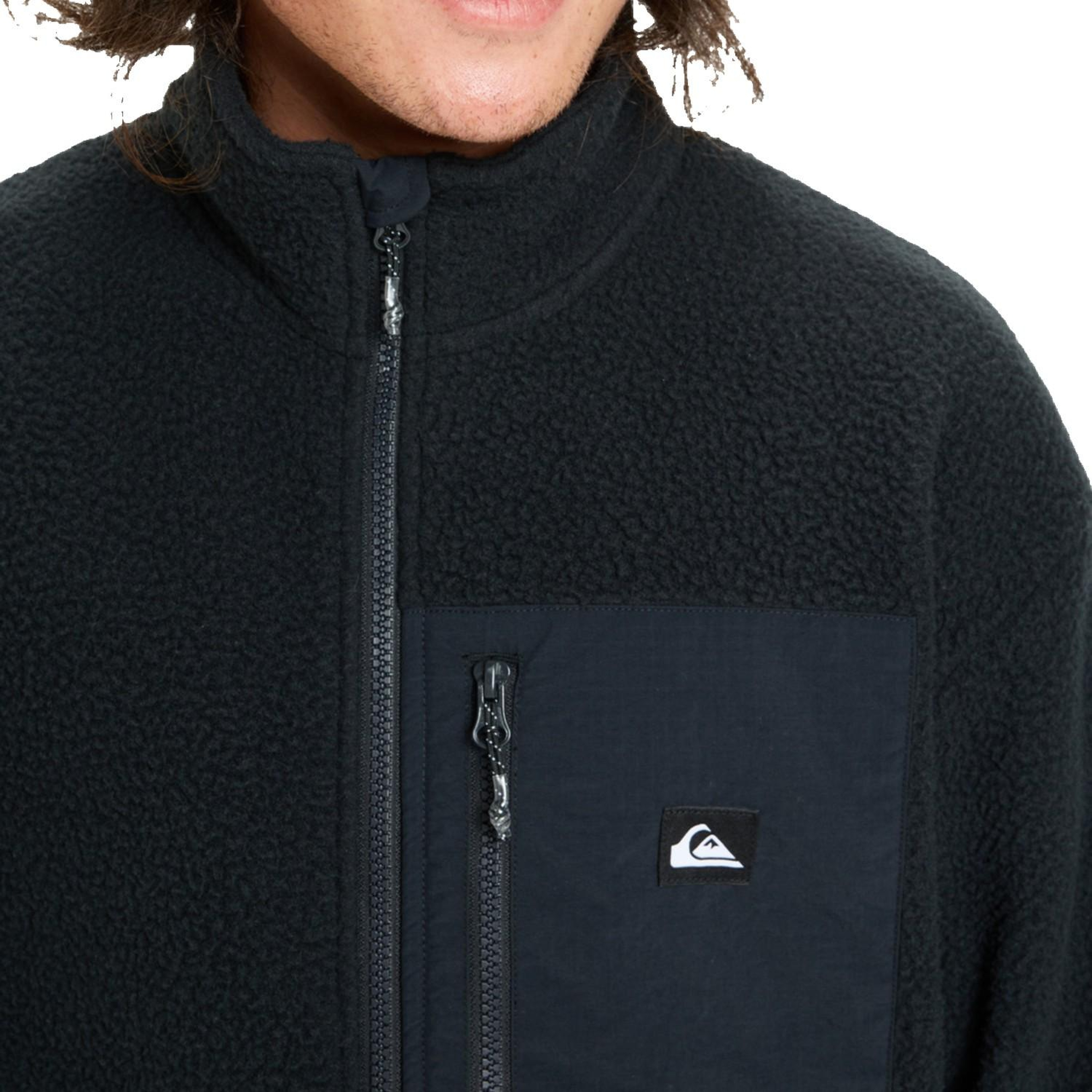 Quiksilver Clean Coast Fz Erkek Siyah Polar Ceket