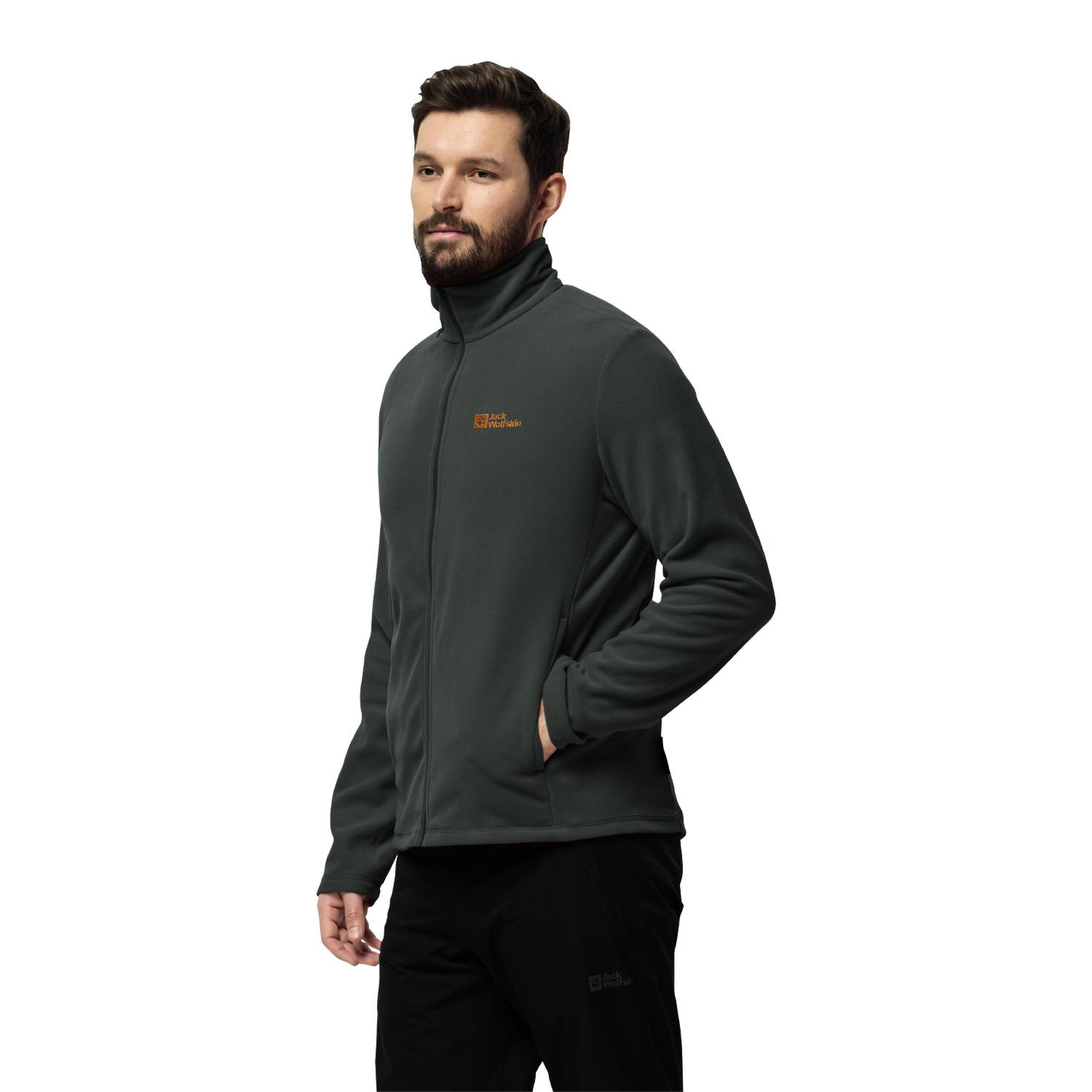 Jack Wolfskin Taunus Fz Erkek Yeşil Polar Ceket