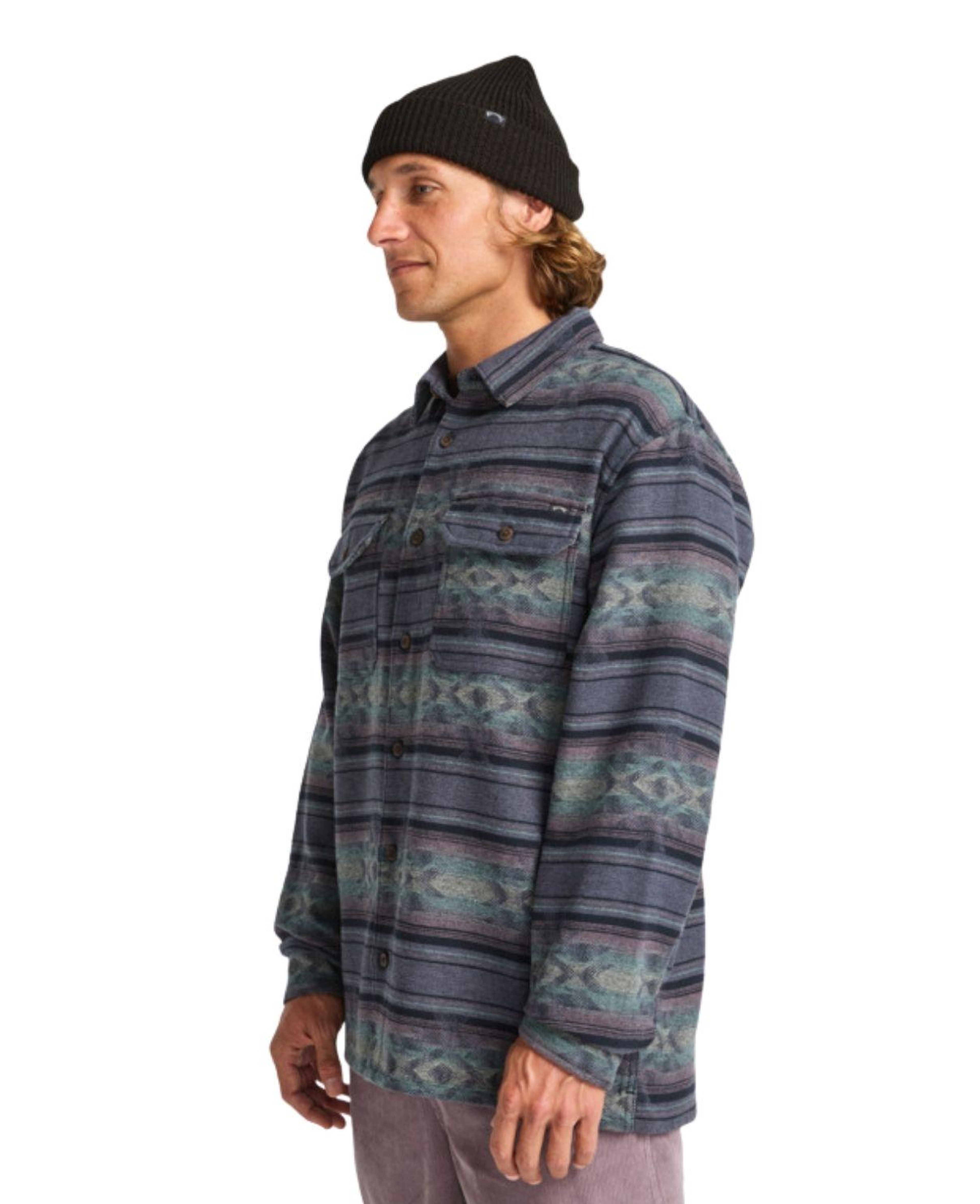 Billabong Offshore Jacquard Flannel Erkek Mavi Gömlek