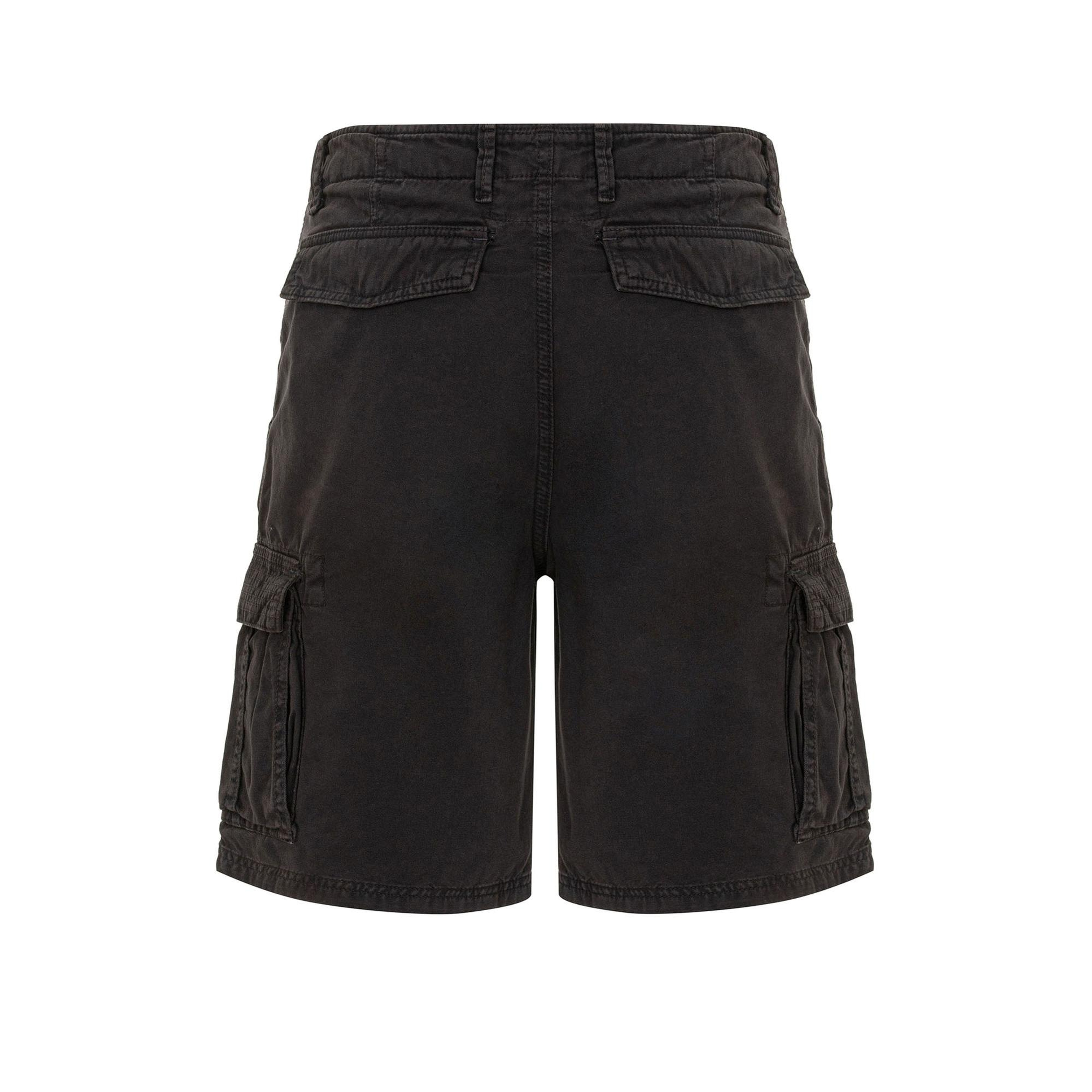 Routefield Erkek Kargo Şort Clints Siyah