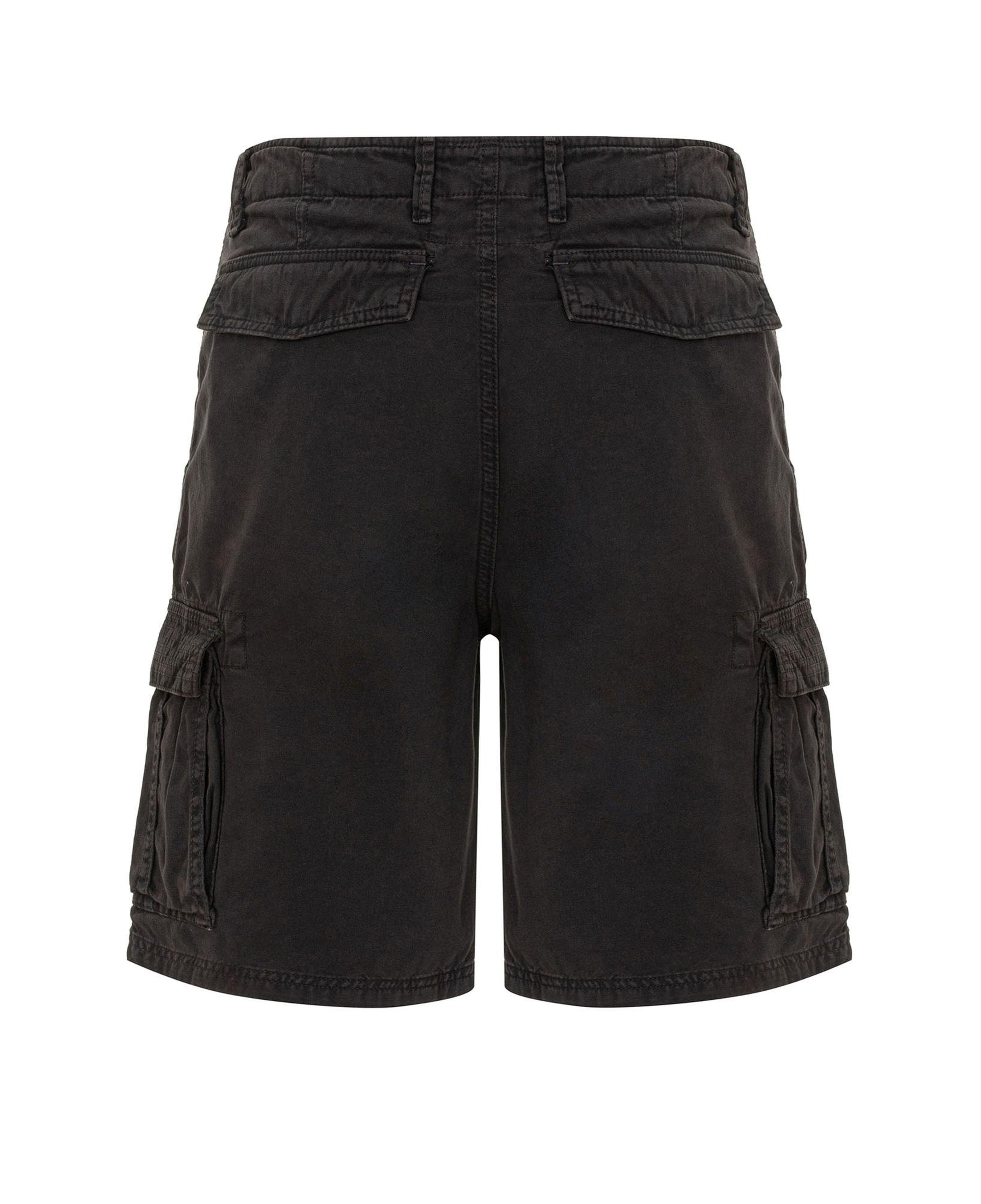 Routefield Erkek Kargo Şort Clints Siyah
