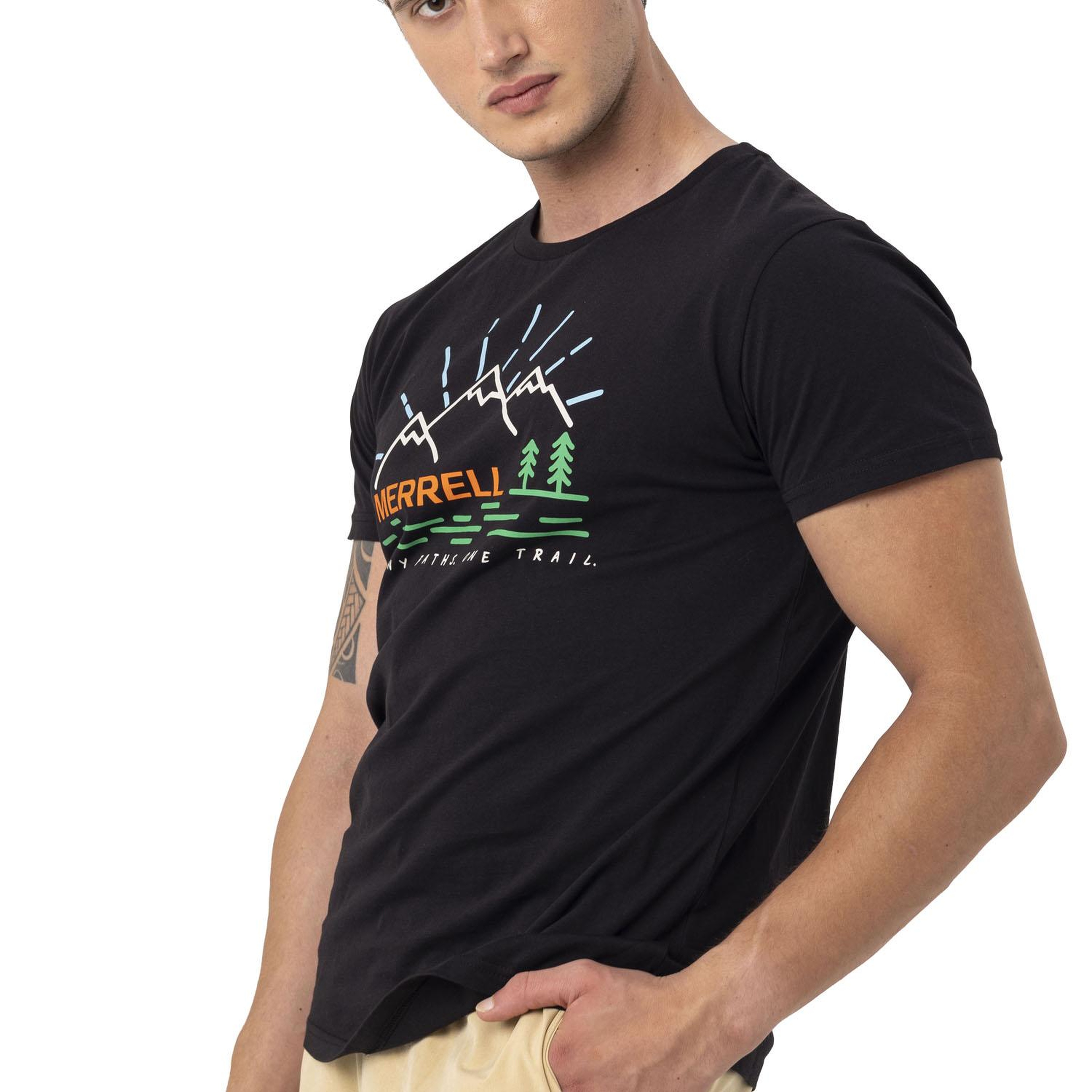 Merrell Tobi Erkek Siyah Tişört