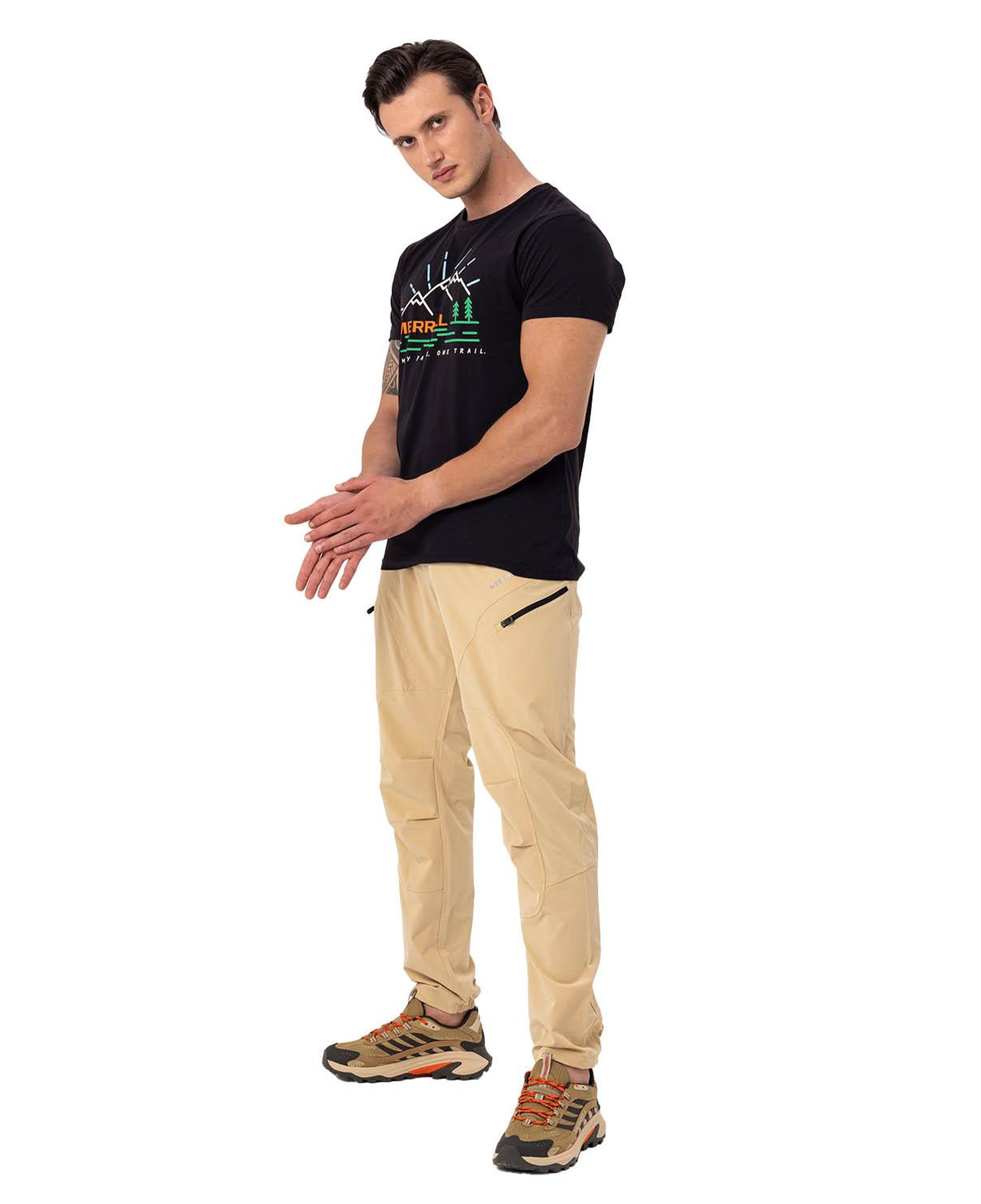 Merrell Tobi Erkek Siyah Tişört