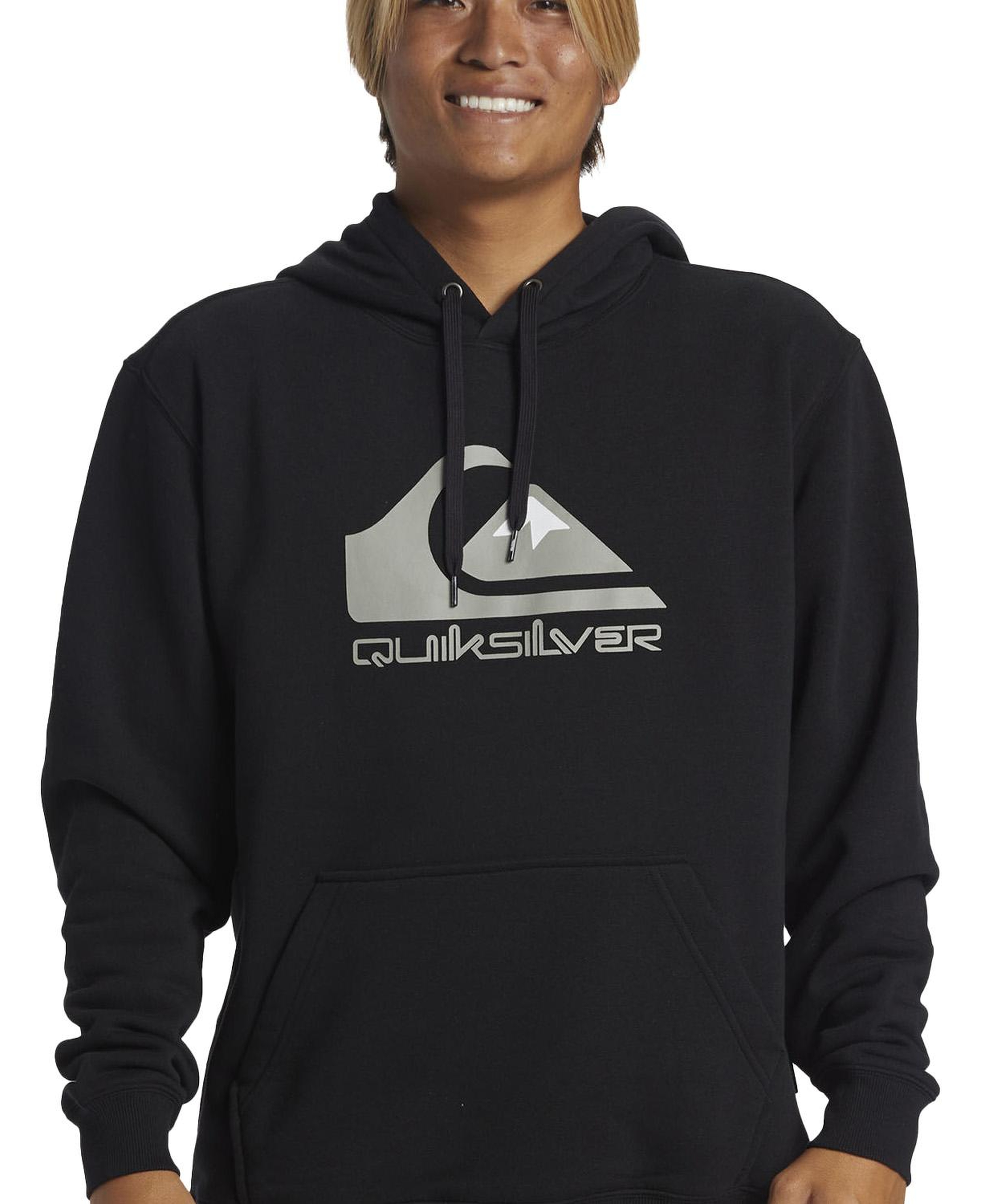 Quiksilver Big Logo Hoodie Erkek Siyah Sweatshirt