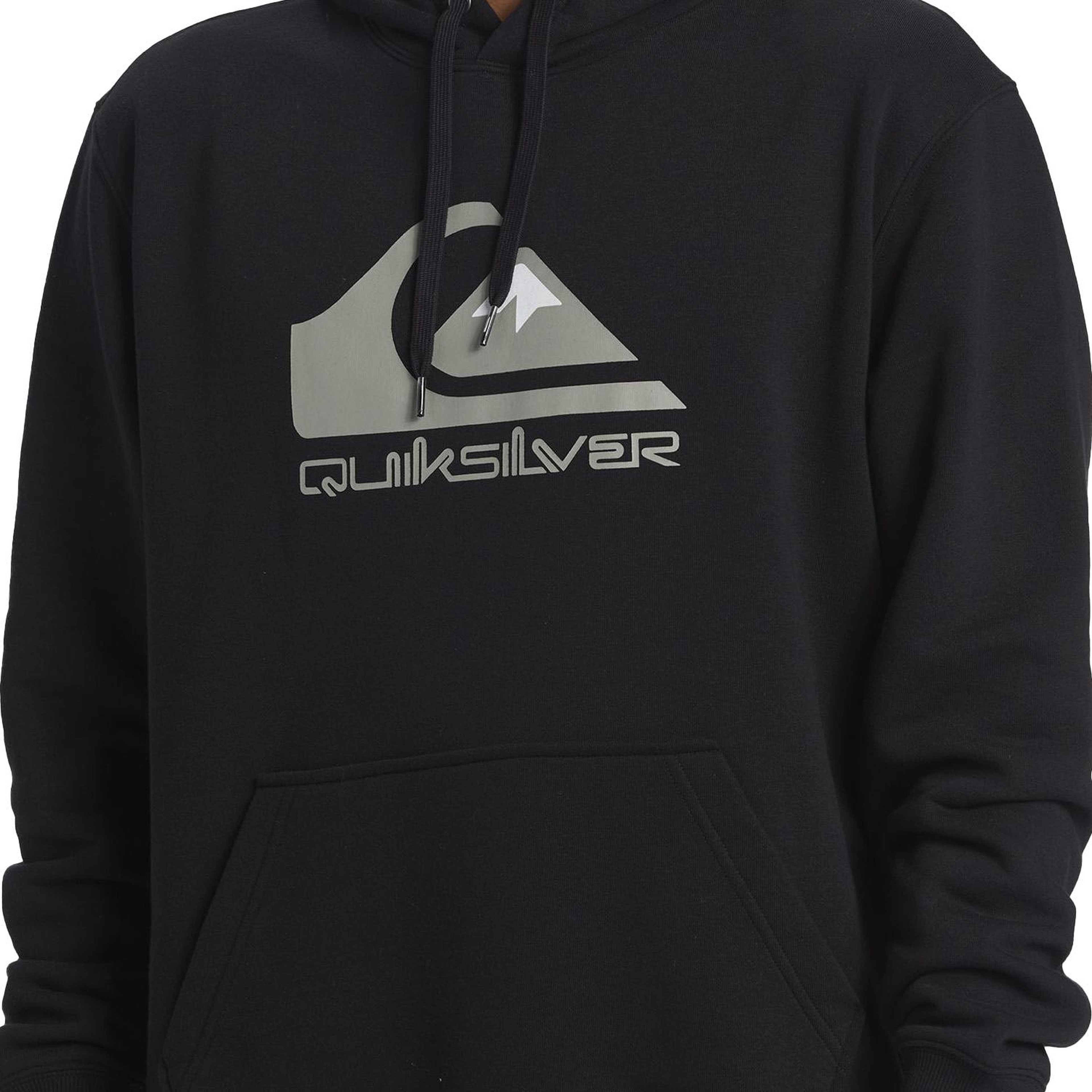 Quiksilver Big Logo Hoodie Erkek Siyah Sweatshirt