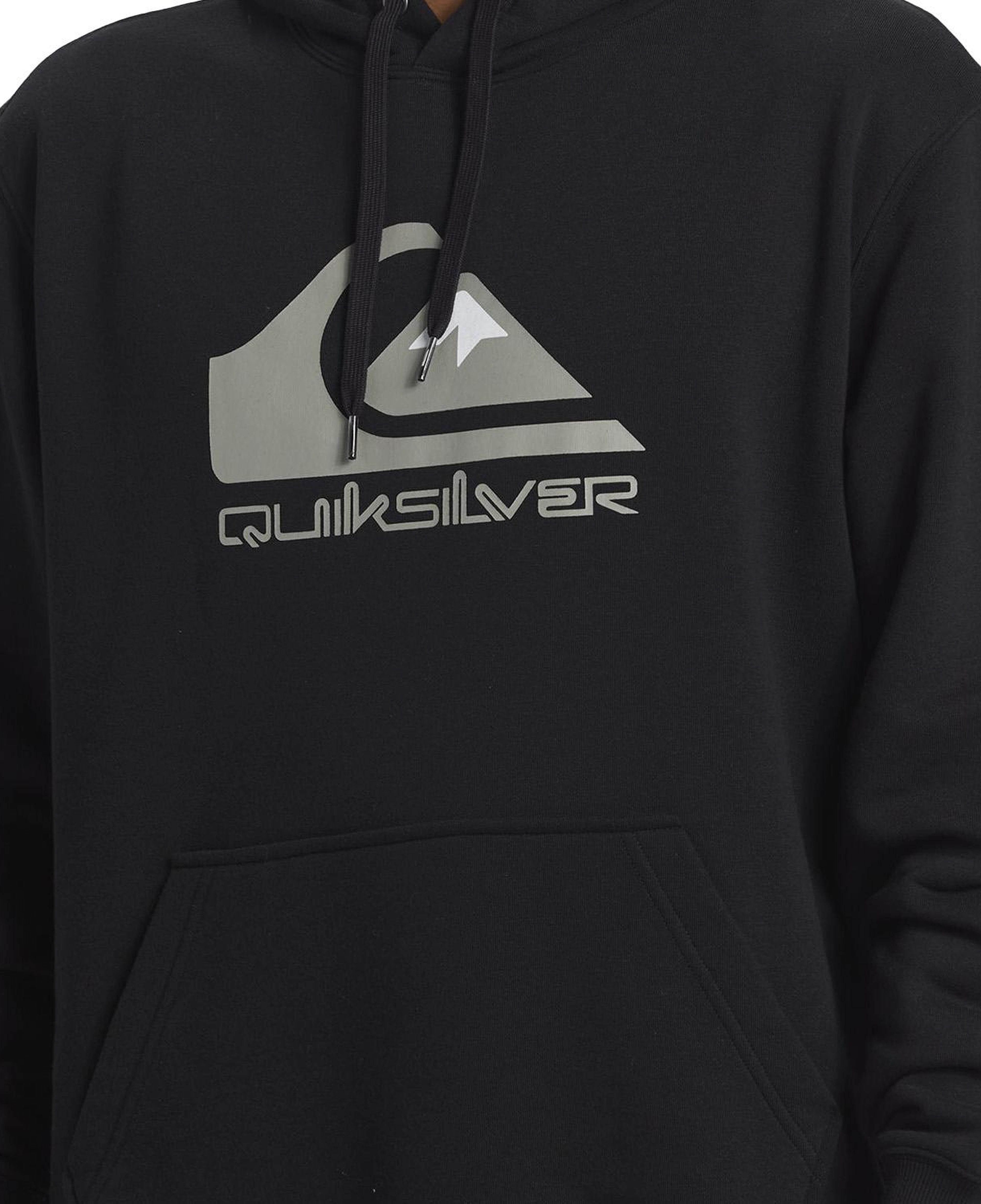 Quiksilver Big Logo Hoodie Erkek Siyah Sweatshirt