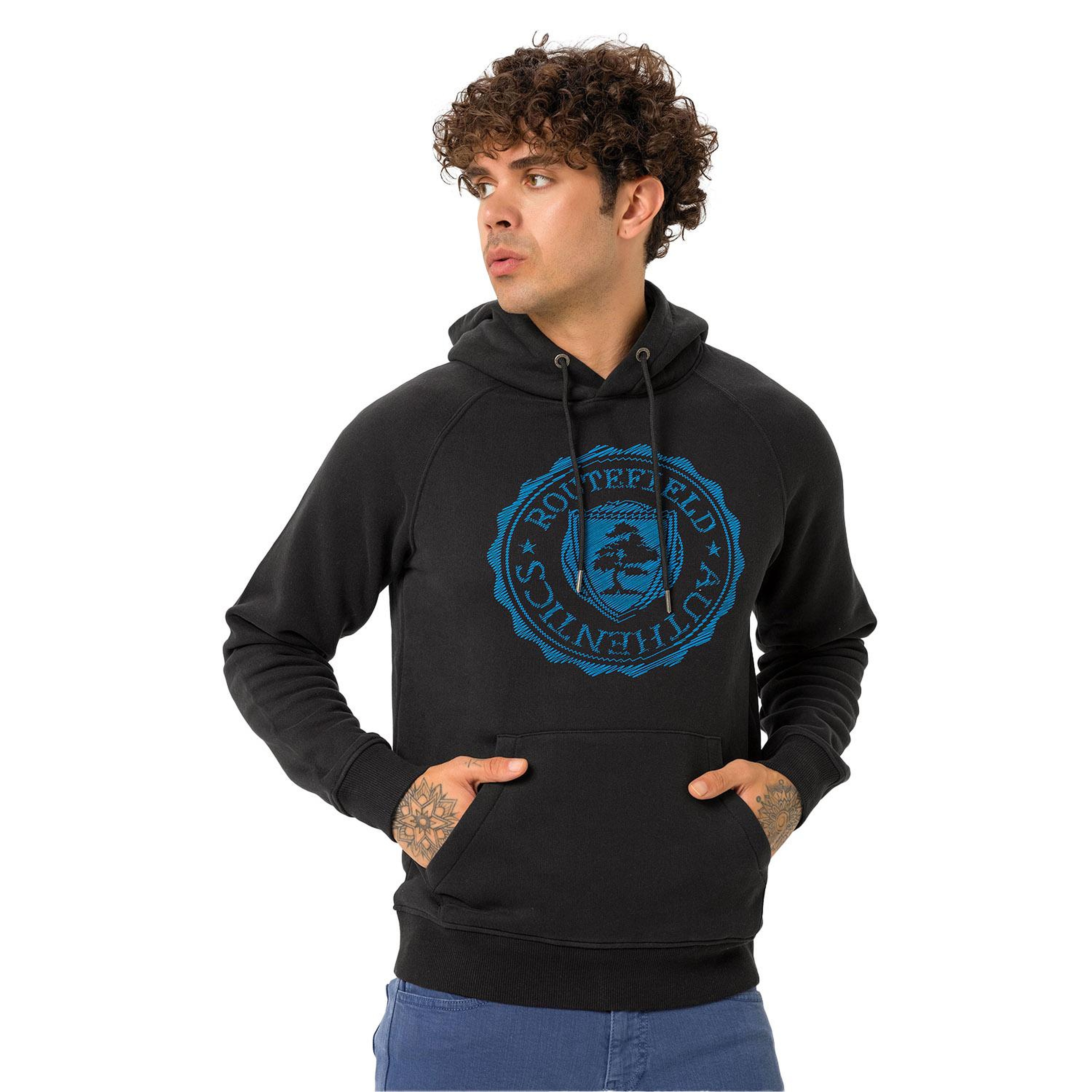 Routefield Halvor Erkek Siyah Sweatshirt