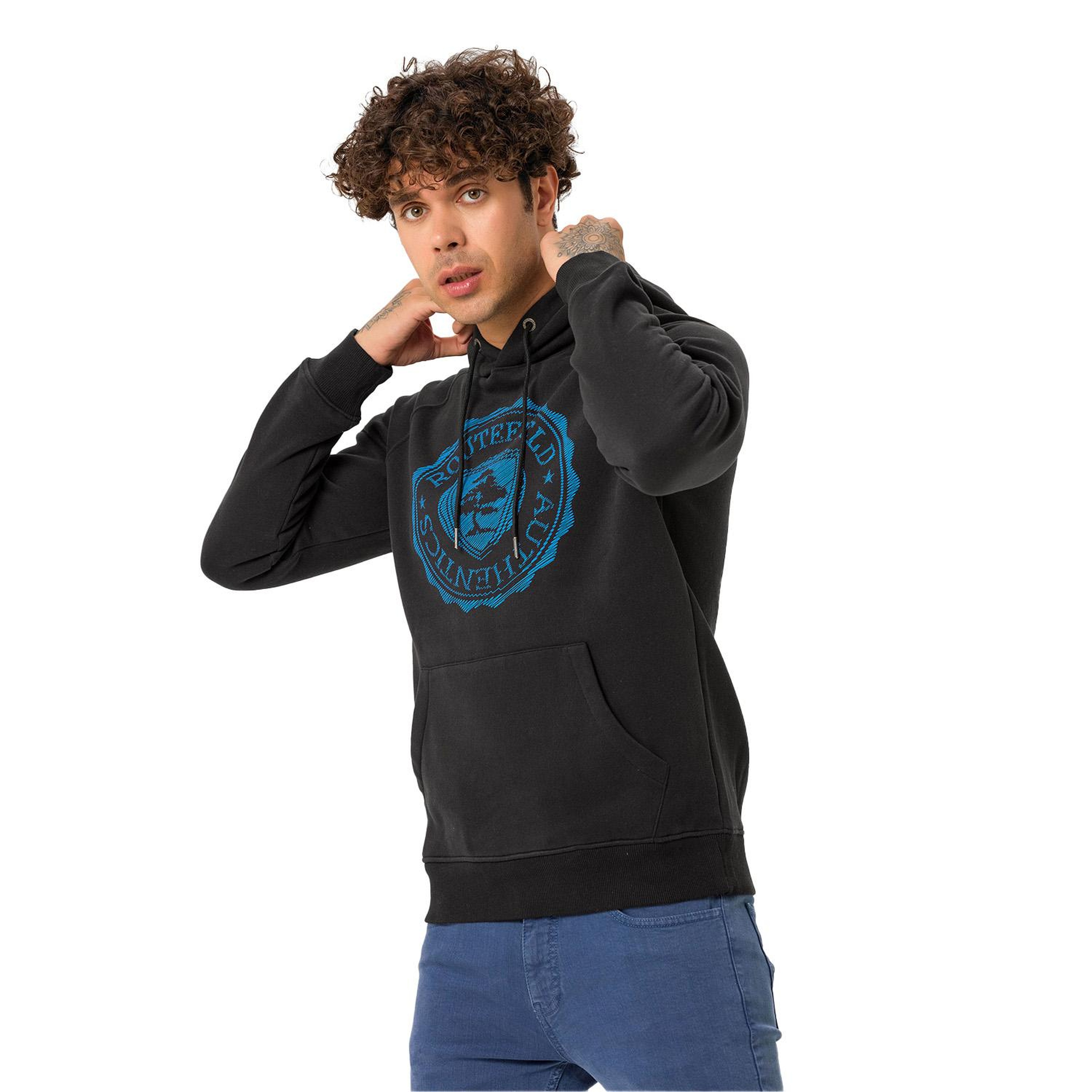 Routefield Halvor Erkek Siyah Sweatshirt