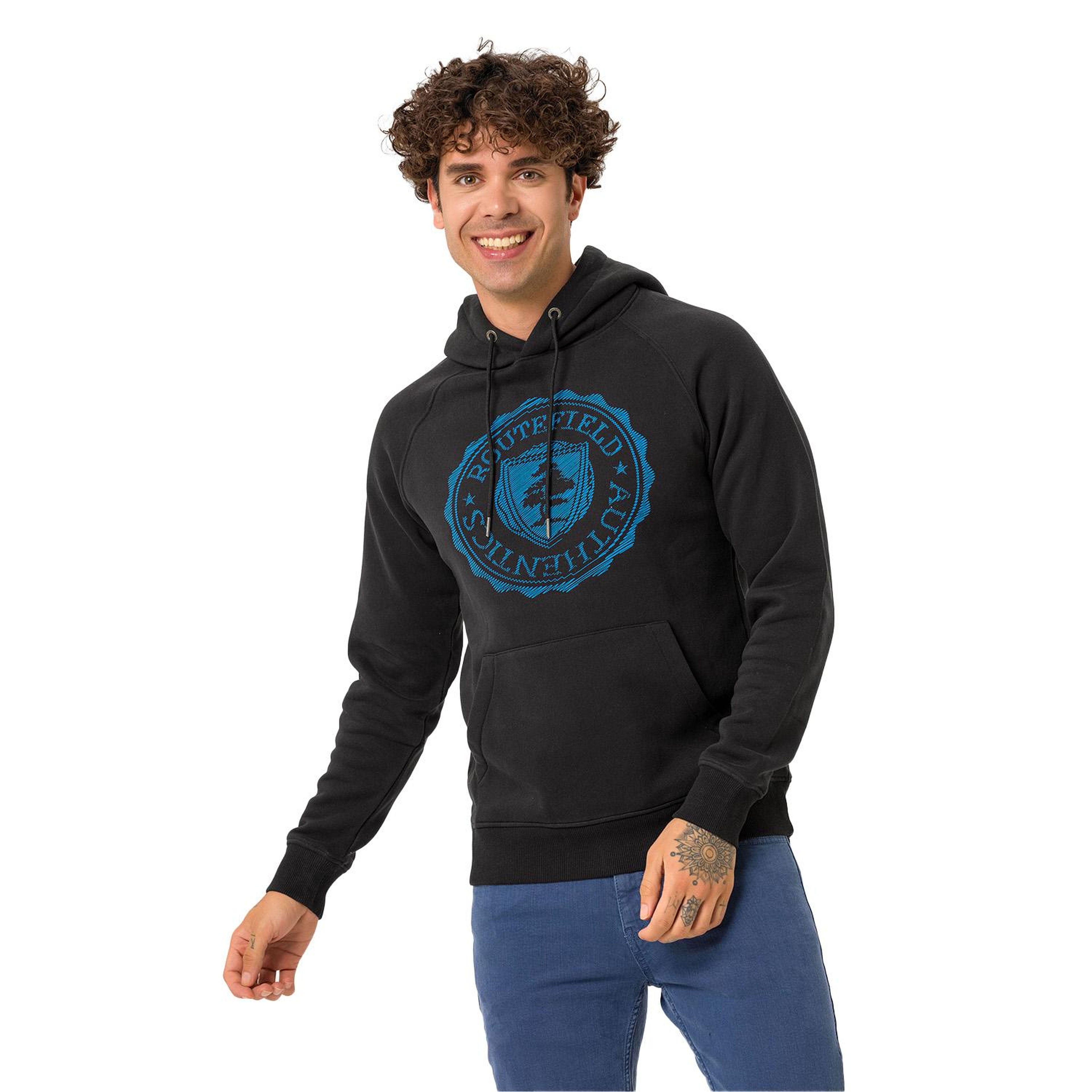 Routefield Halvor Erkek Siyah Sweatshirt