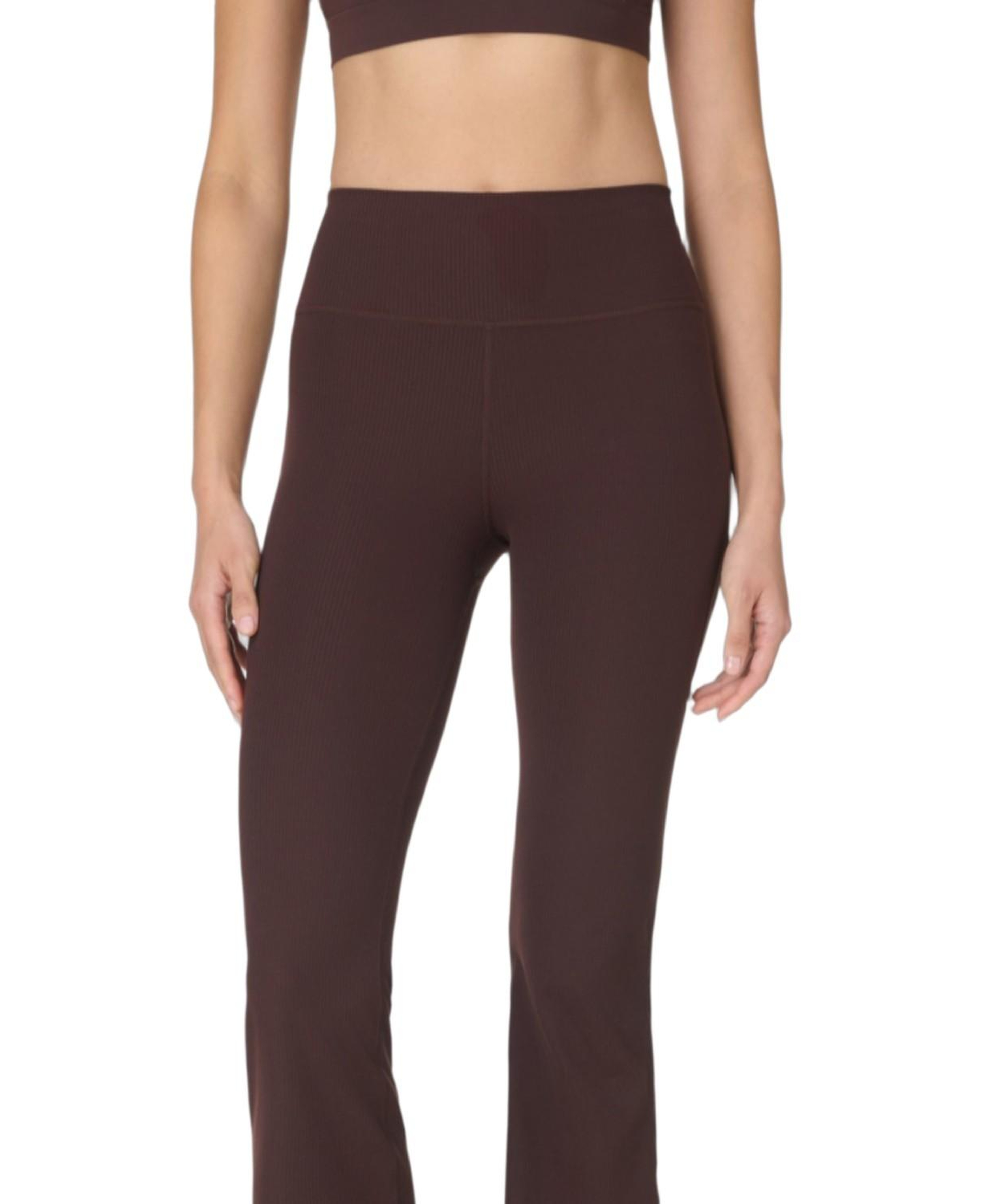 GLOW FLEX RIB 32  FLARE TROUSE