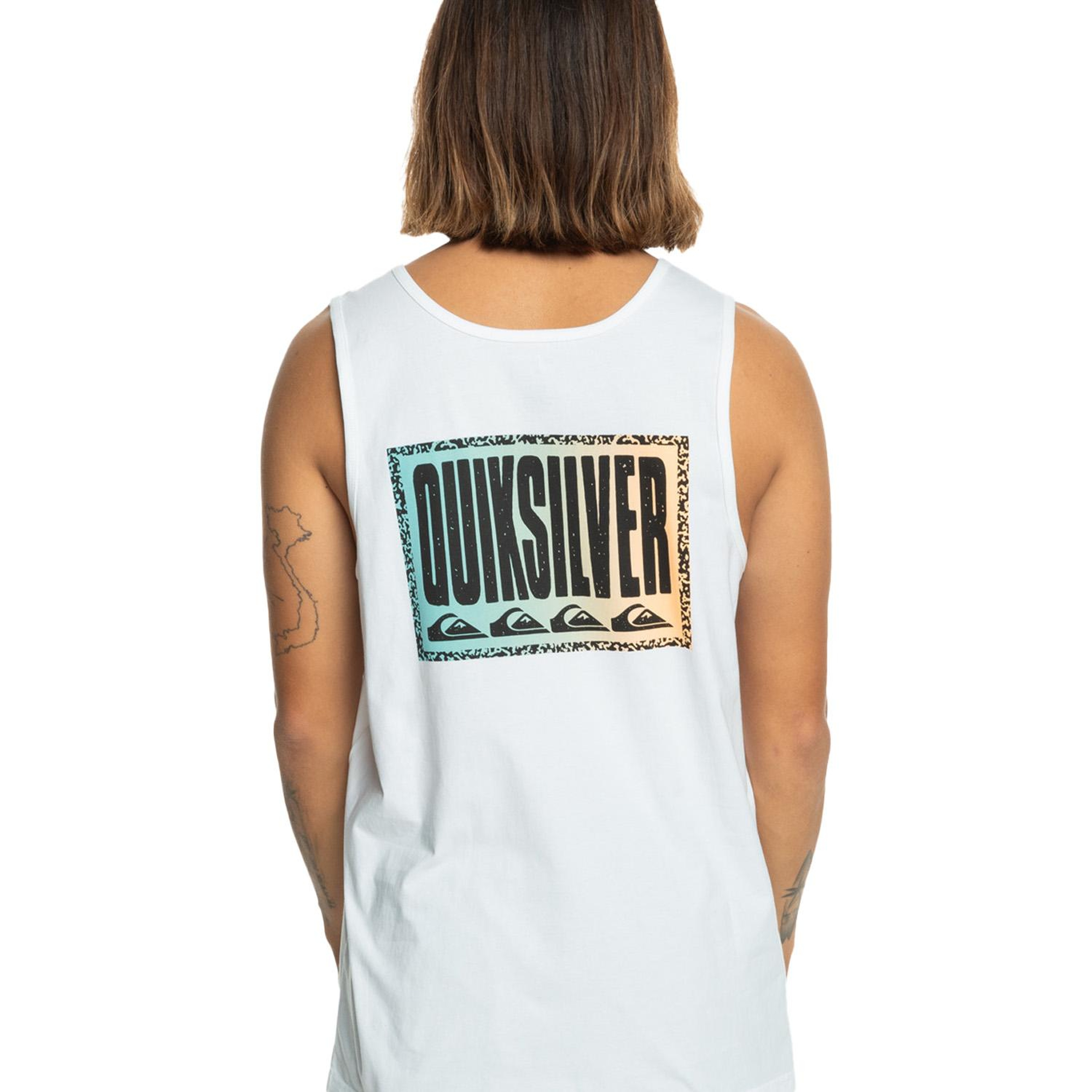 Quiksilver Long Fade Tank Erkek Beyaz Atlet