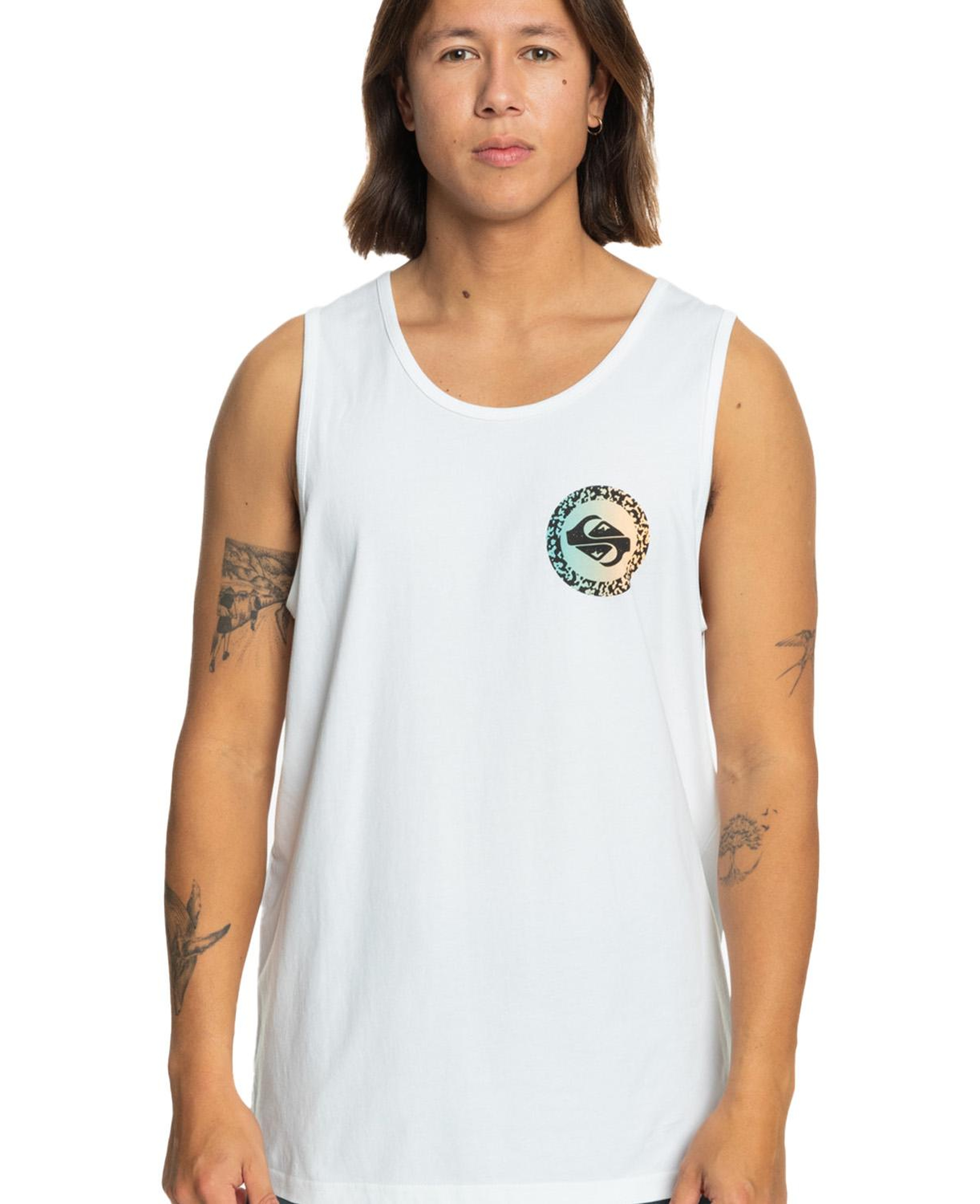 Quiksilver Long Fade Tank Erkek Beyaz Atlet