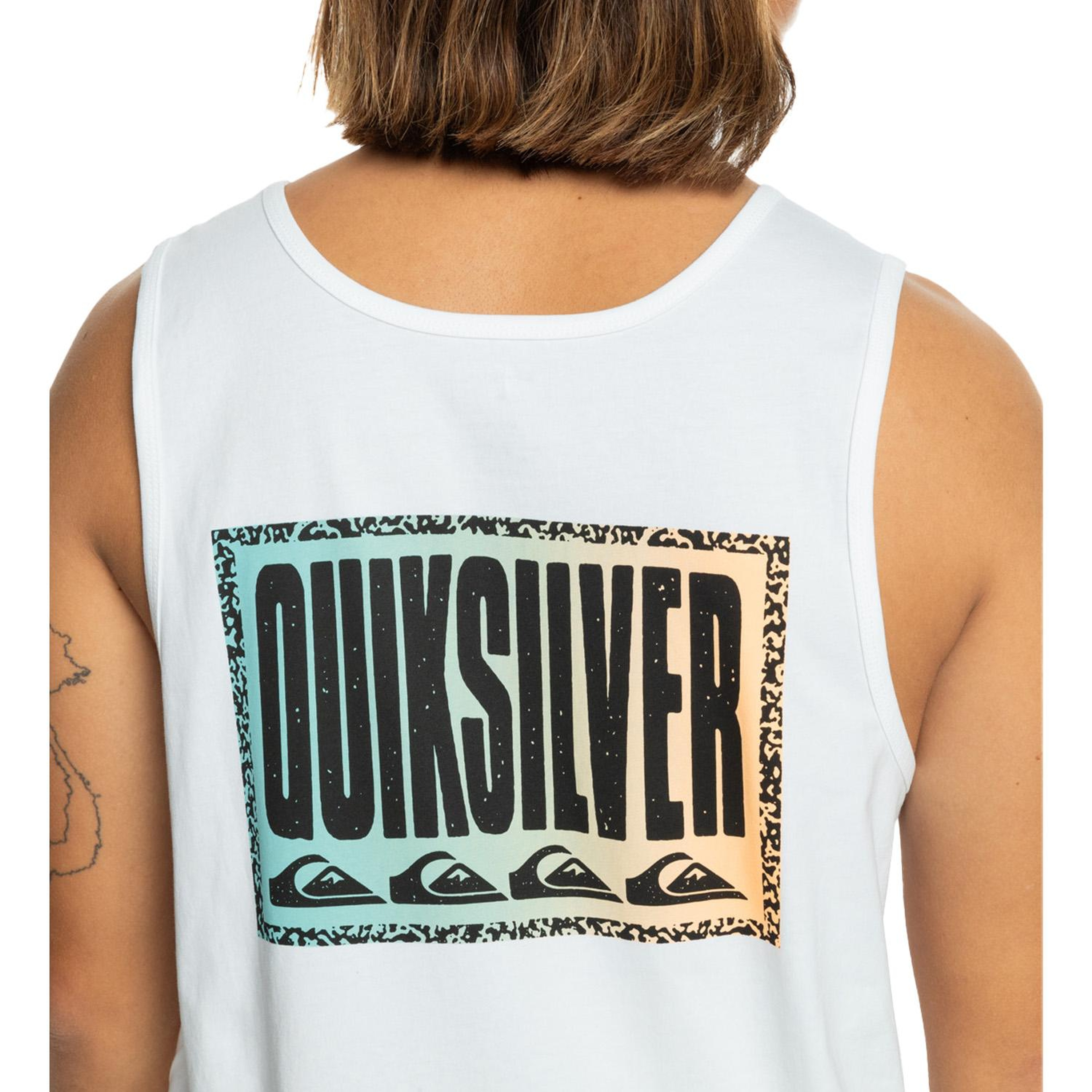 Quiksilver Long Fade Tank Erkek Beyaz Atlet