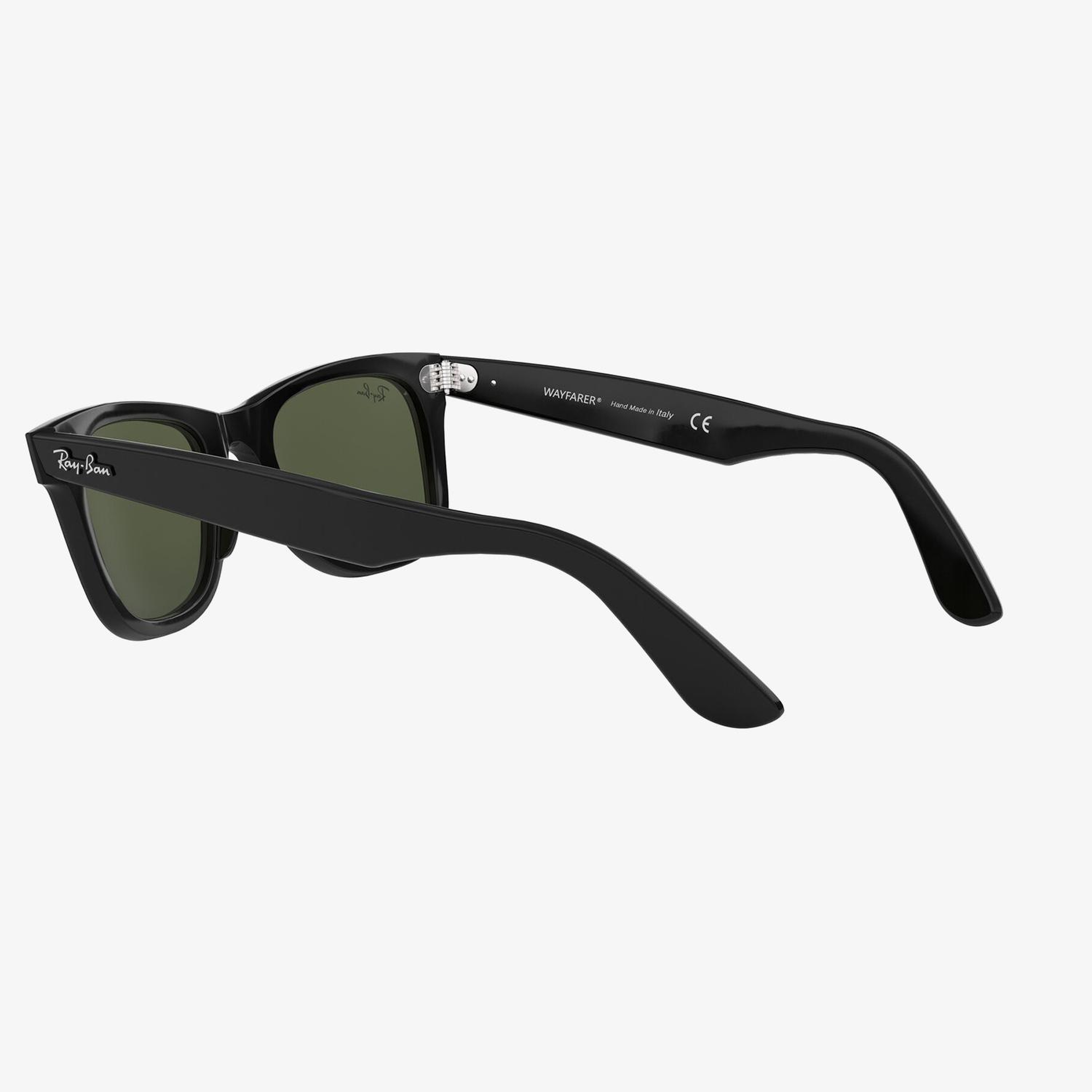 RAY-BAN 0RB2140 Wayfarer Yeşil Camlı Unisex Siyah Güneş Gözlüğü