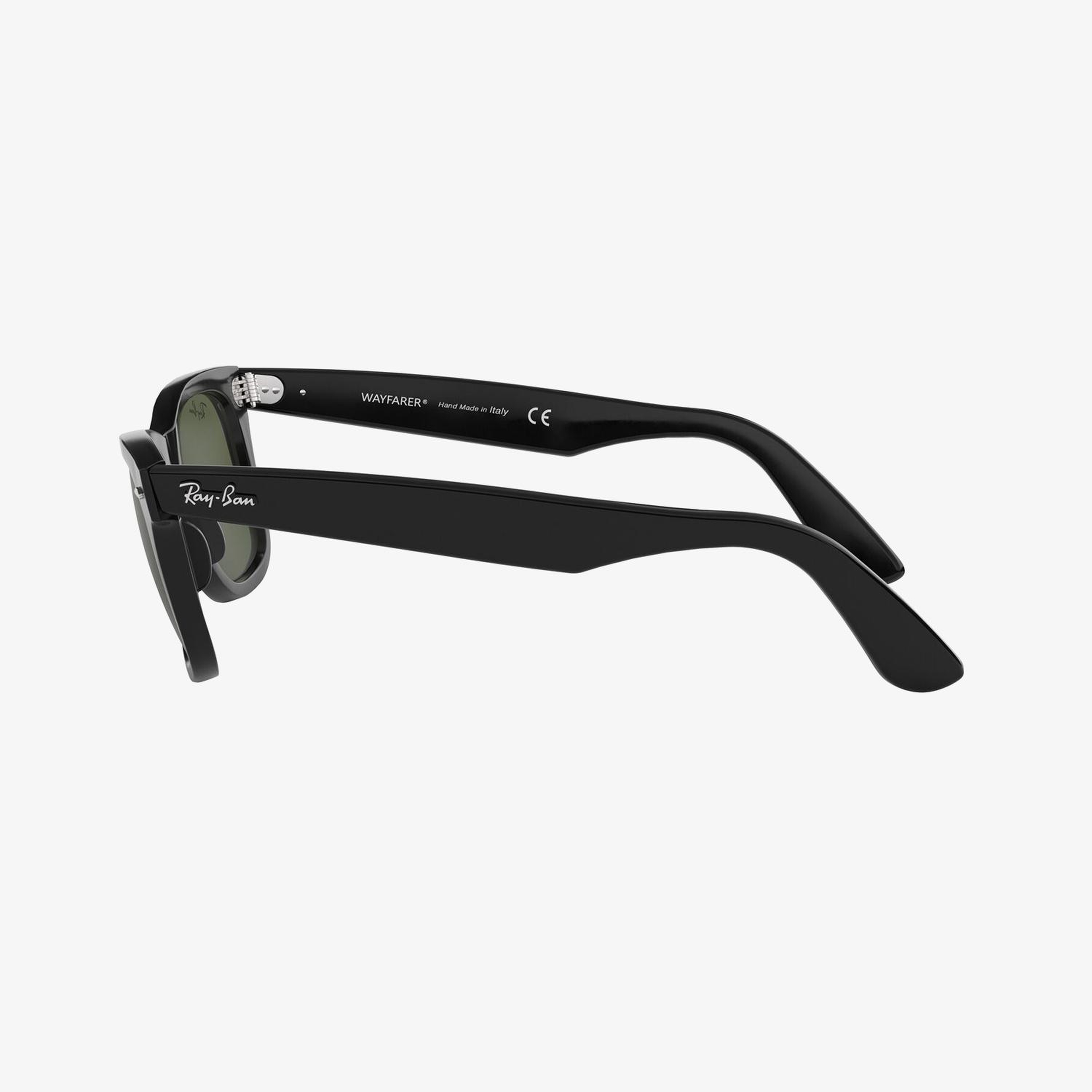 RAY-BAN 0RB2140 Wayfarer Yeşil Camlı Unisex Siyah Güneş Gözlüğü