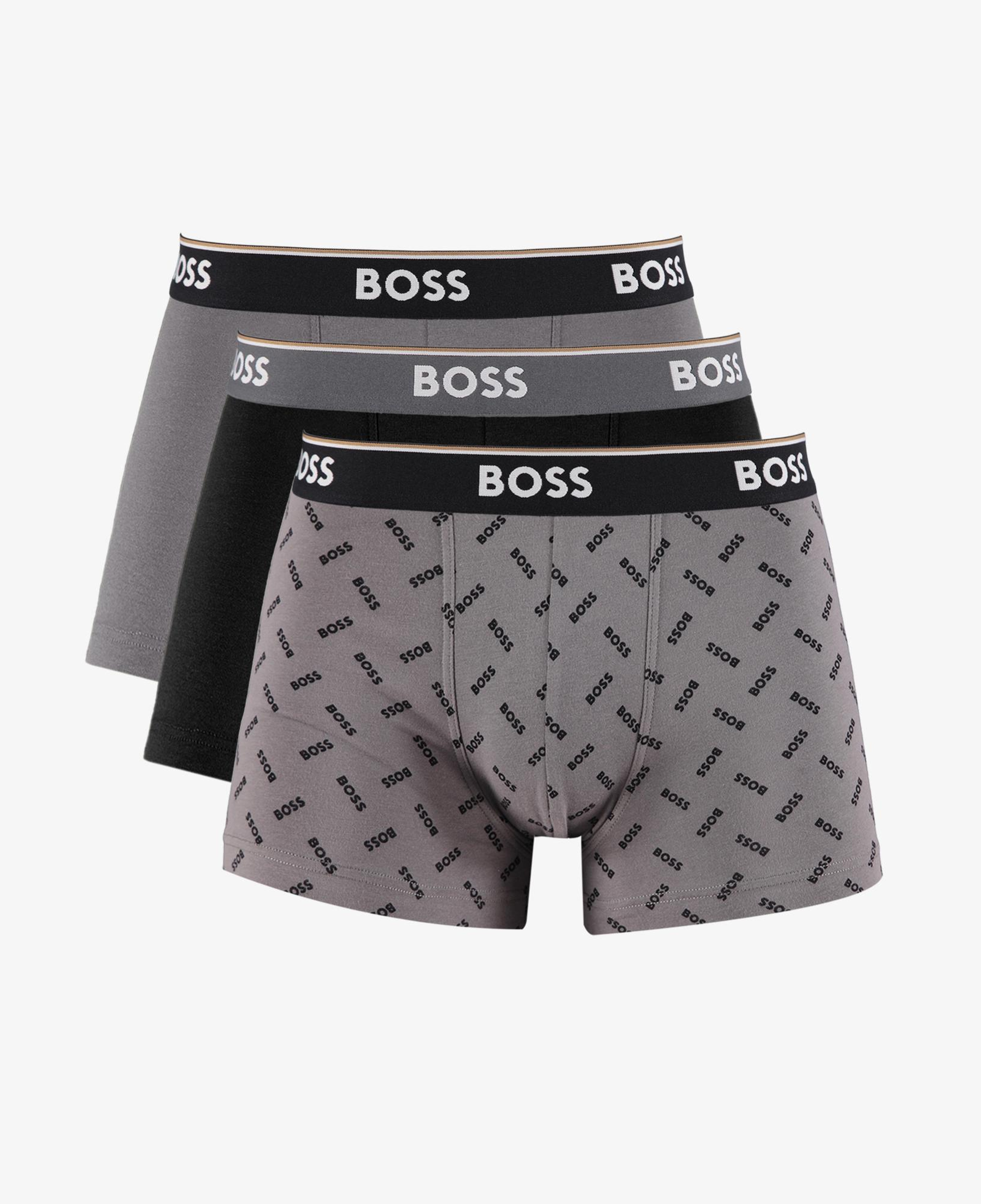 Boss Trunk Power 3'lü Erkek Gri Boxer