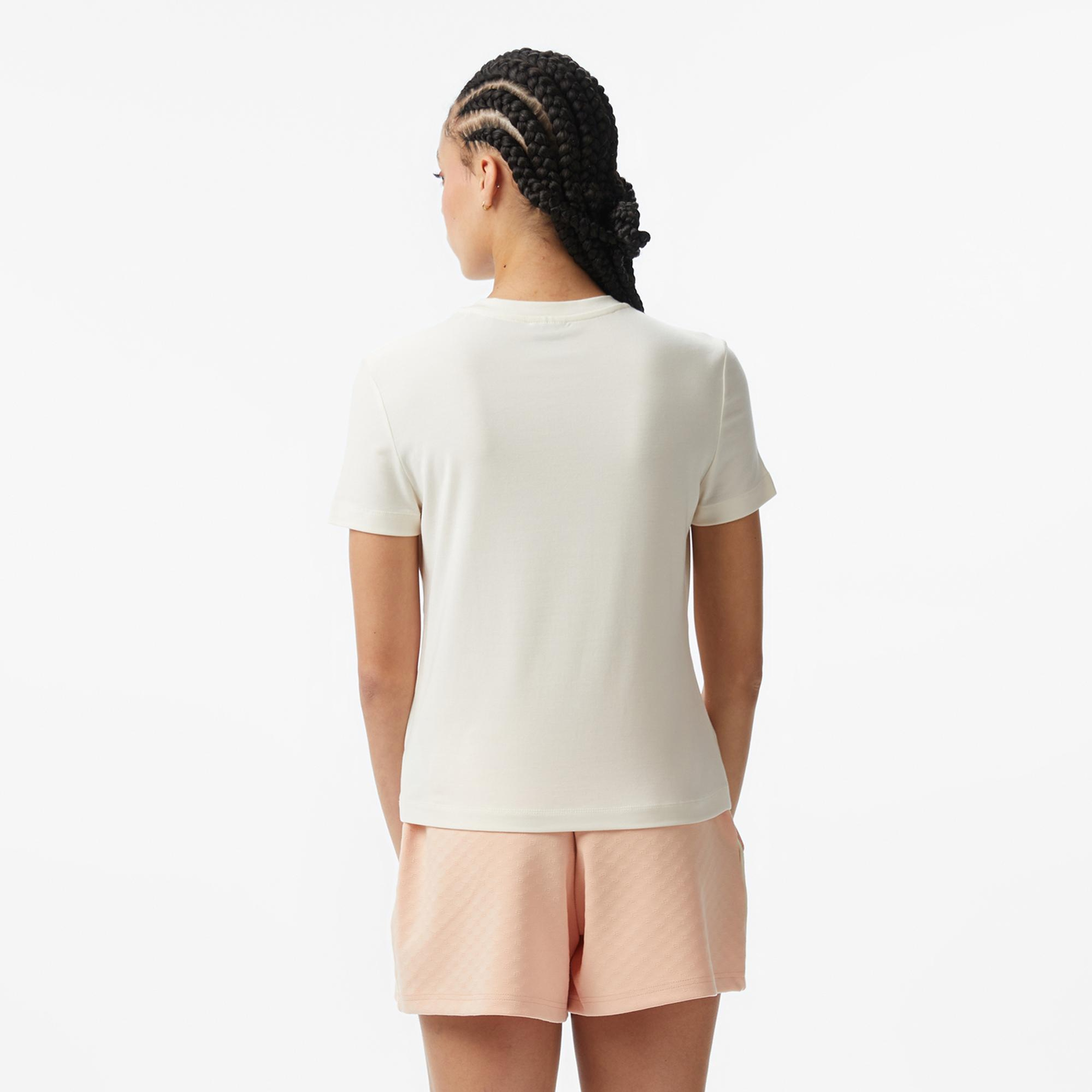 Guess Febe Aktif Slim Fit Kadın Beyaz T-Shirt