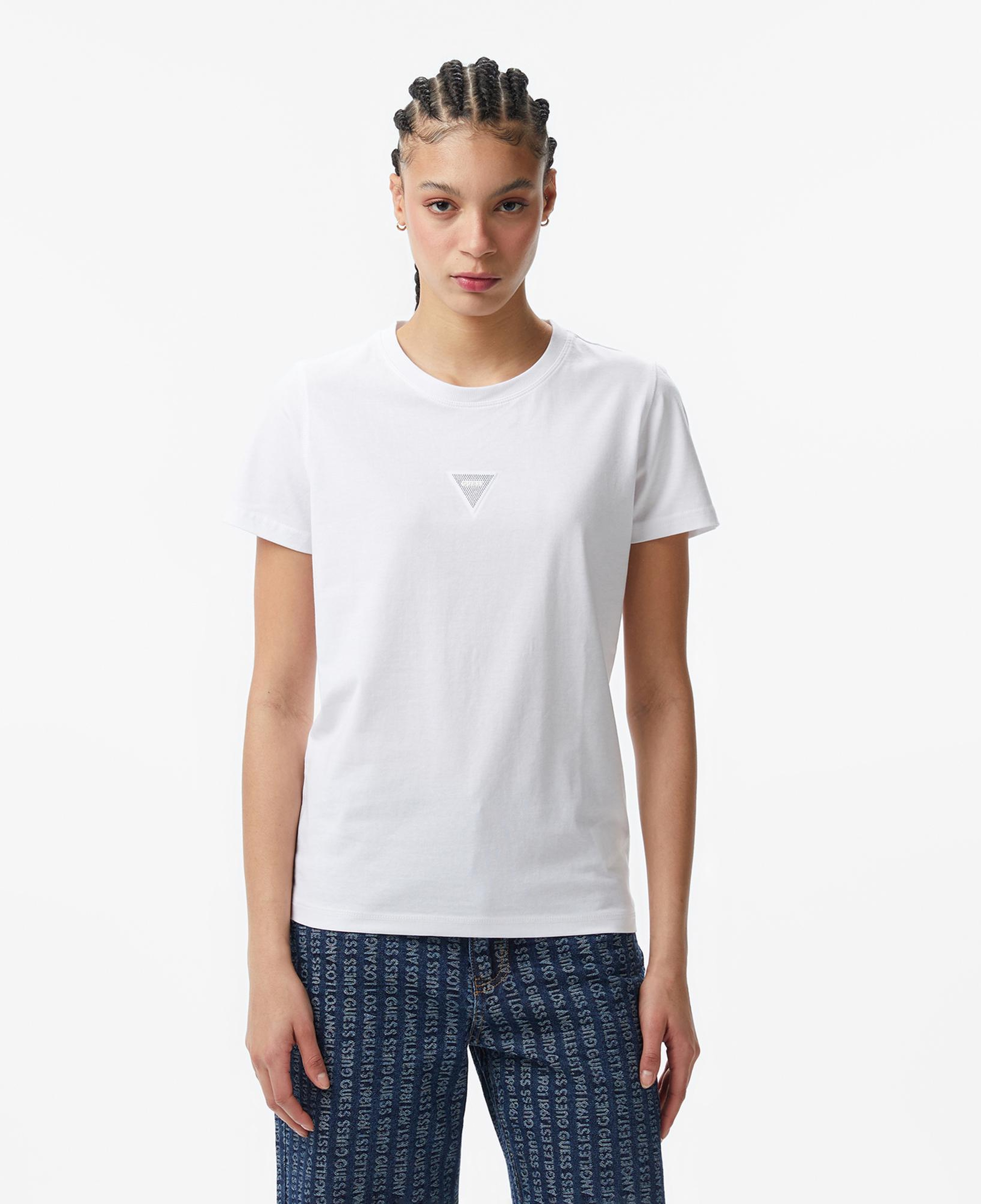 Guess Oversize Fit Kadın Beyaz T-Shirt