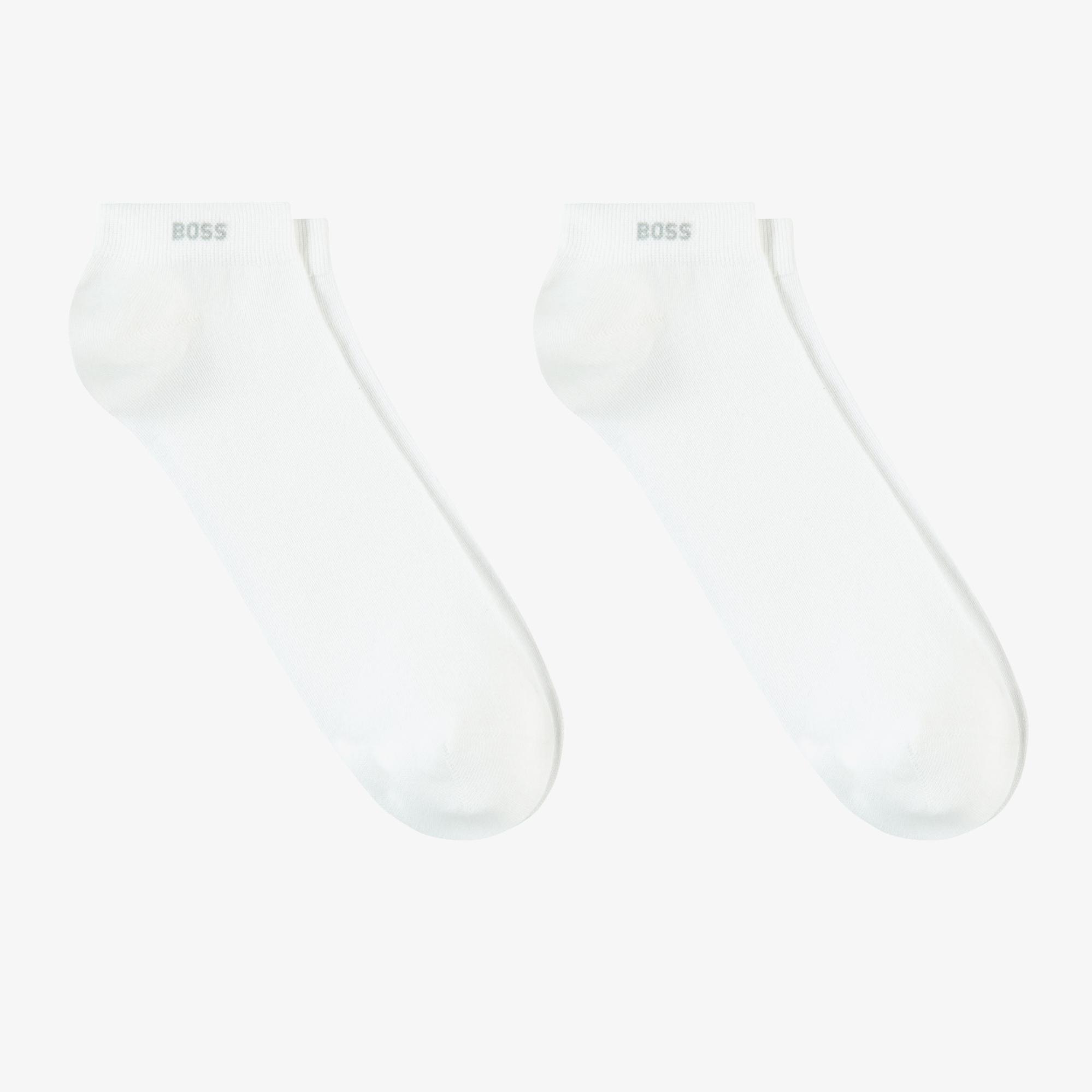 Boss 2'li Erkek Beyaz Çorap