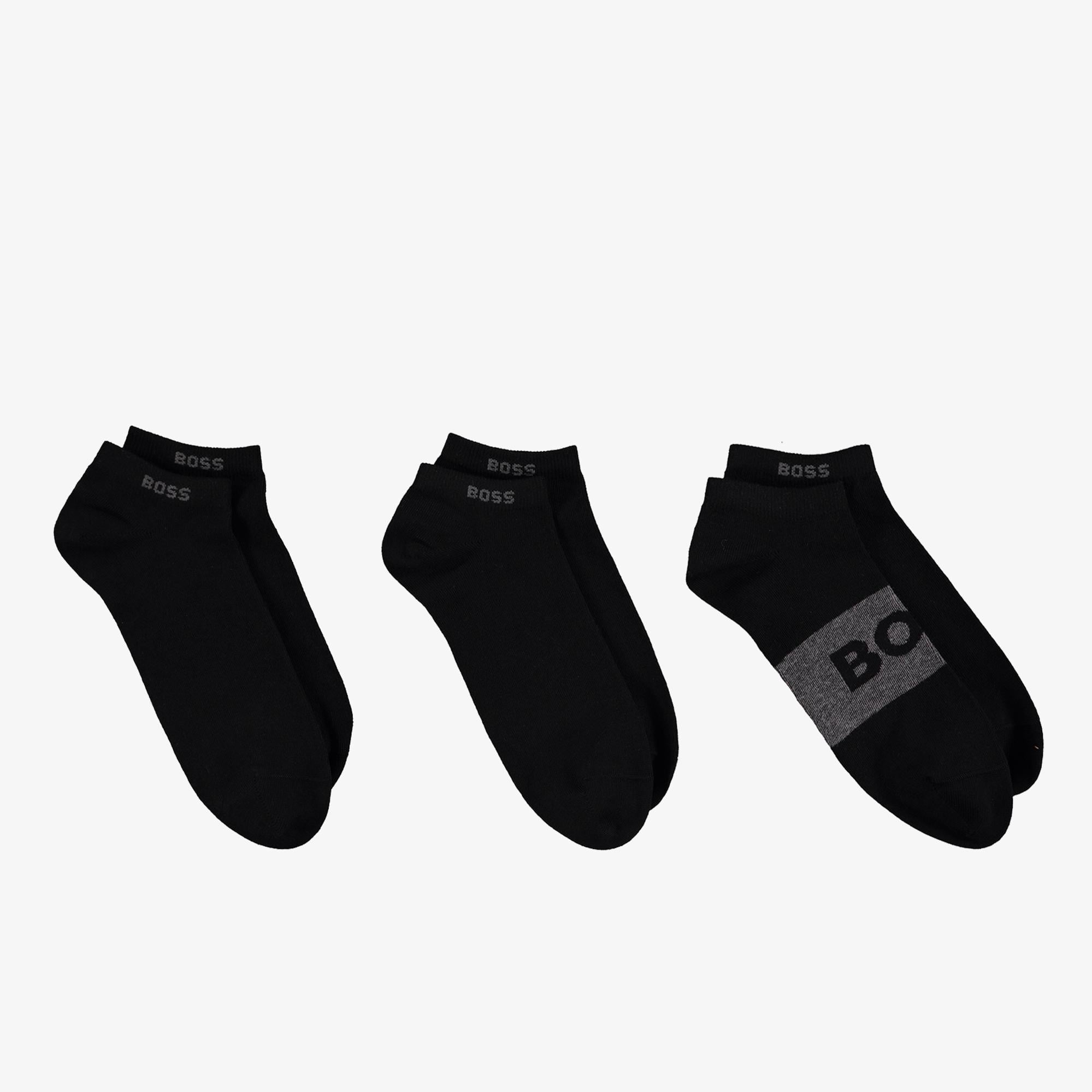 Boss 3'lü Erkek Siyah Çorap