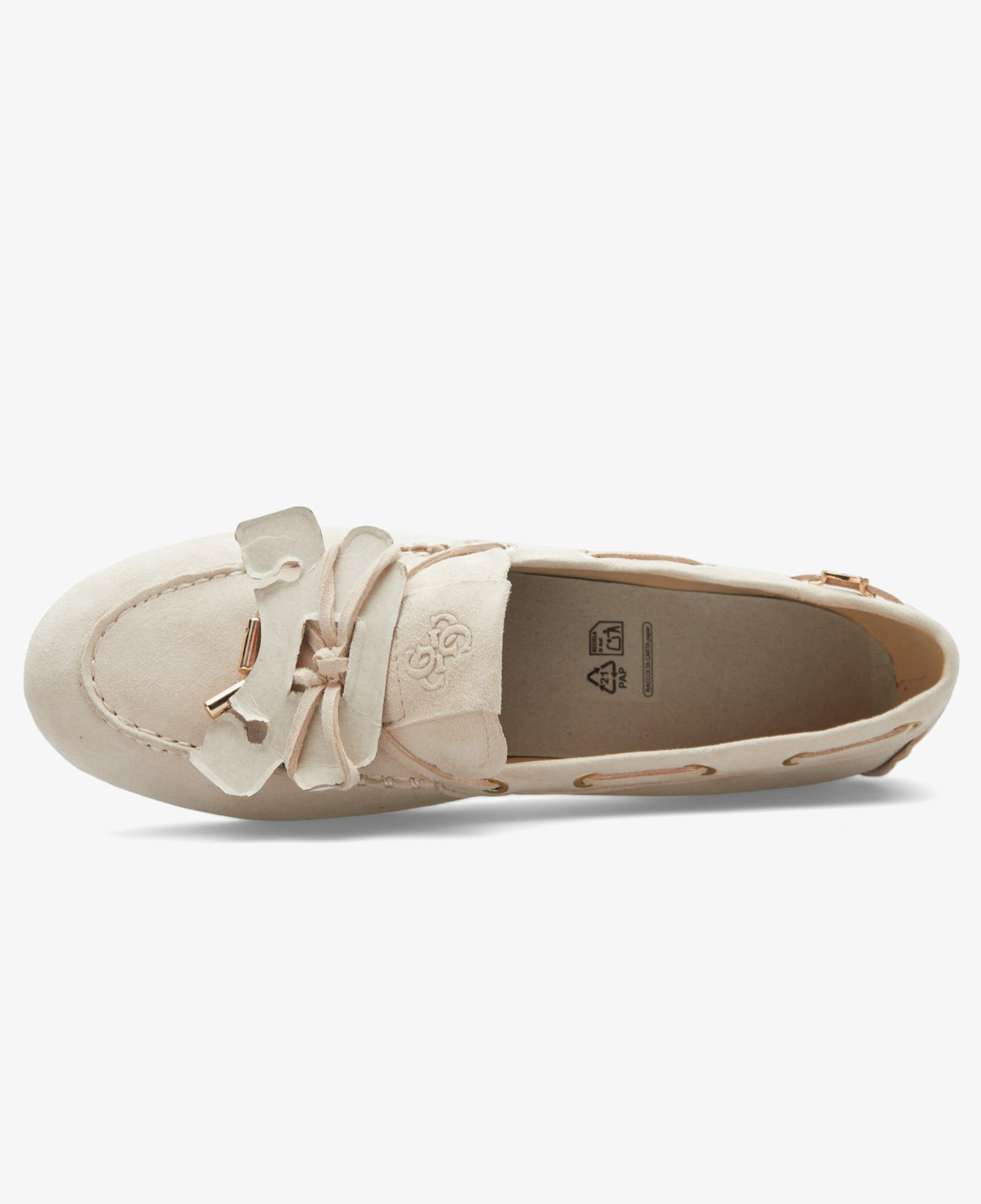 Guess Aisha Deri Makosen Kadın Bej Günlük Ayakkabı