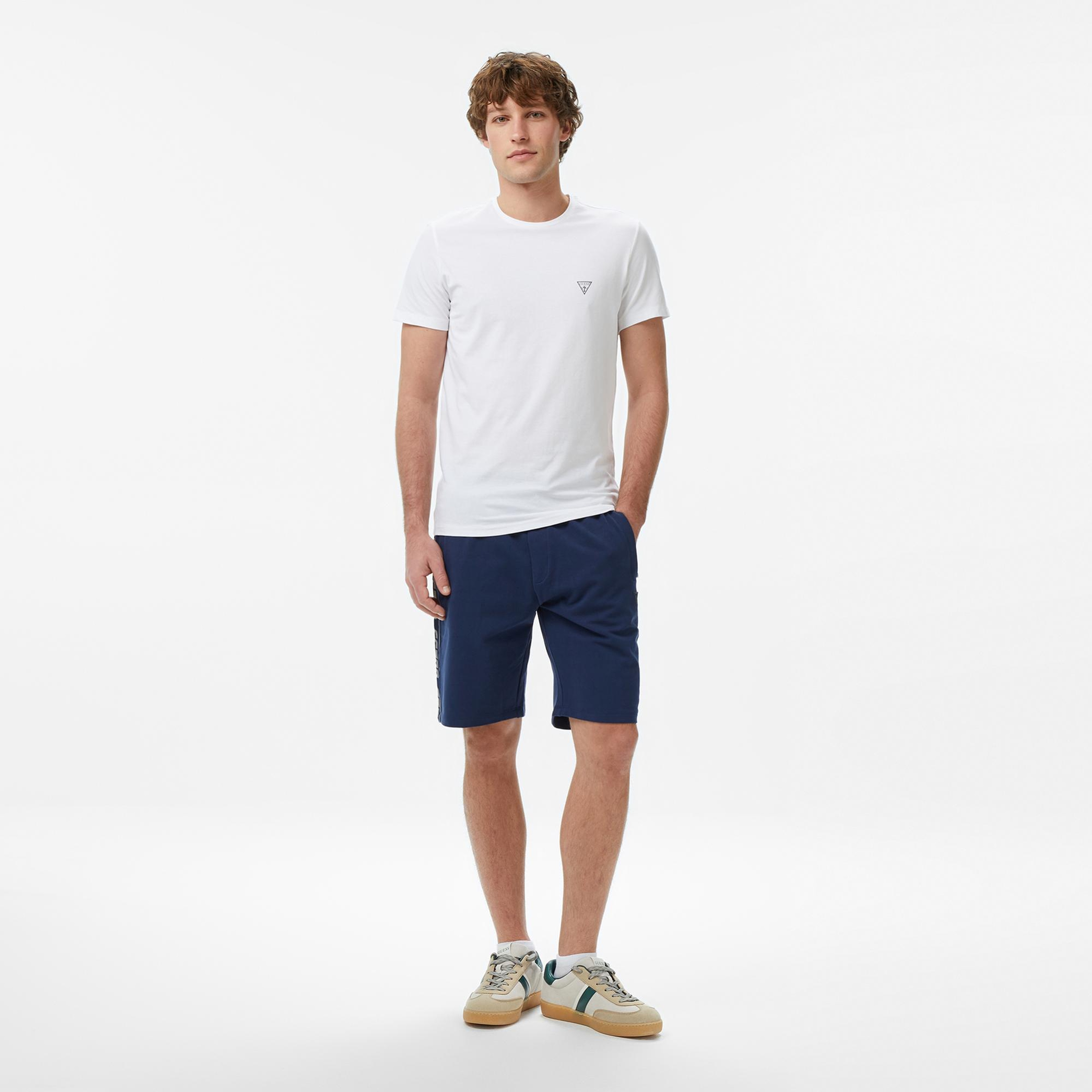 Guess Arlo Aktif Loose Fit Erkek Mavi Şort