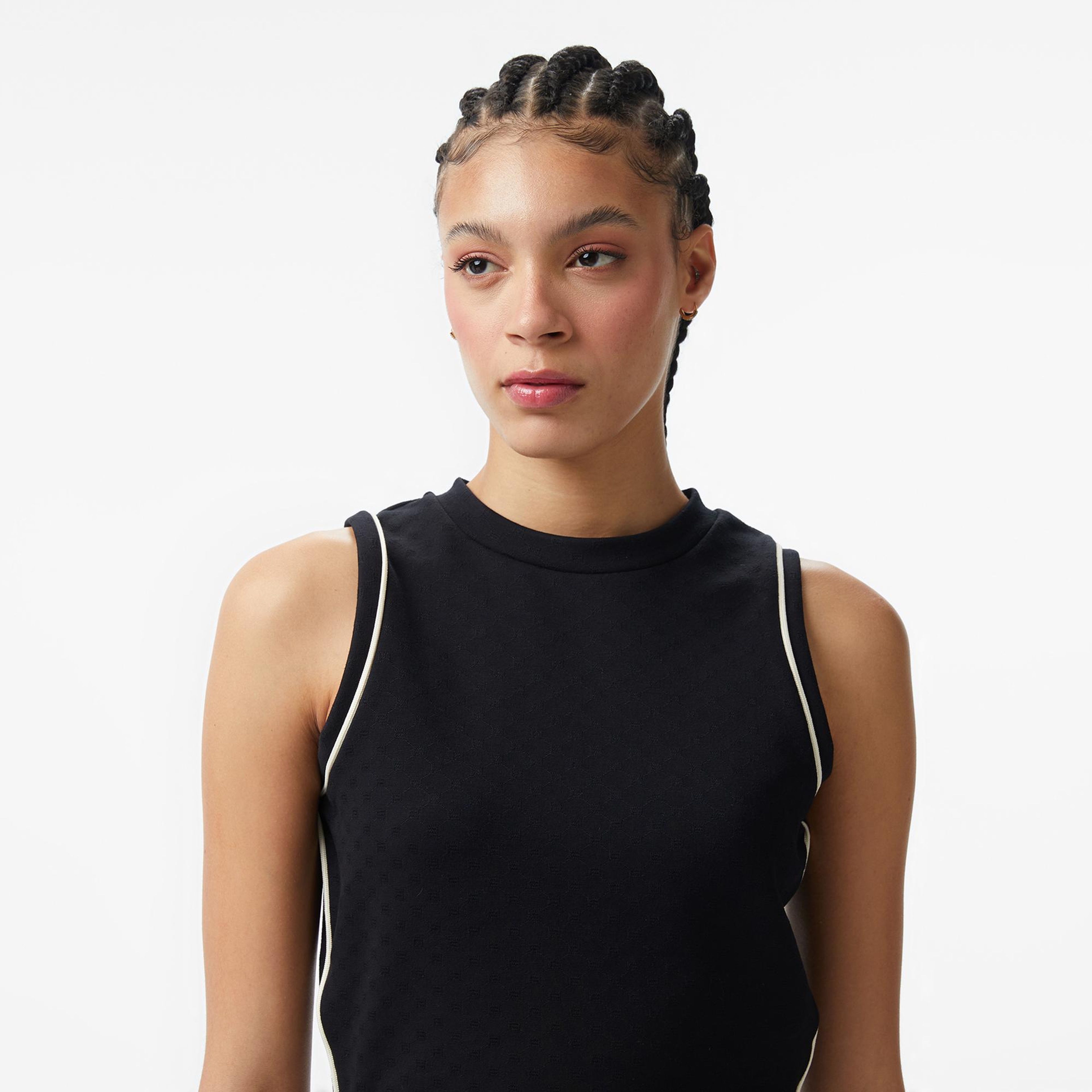 Guess Clara Aktif Kadın Siyah T-Shirt