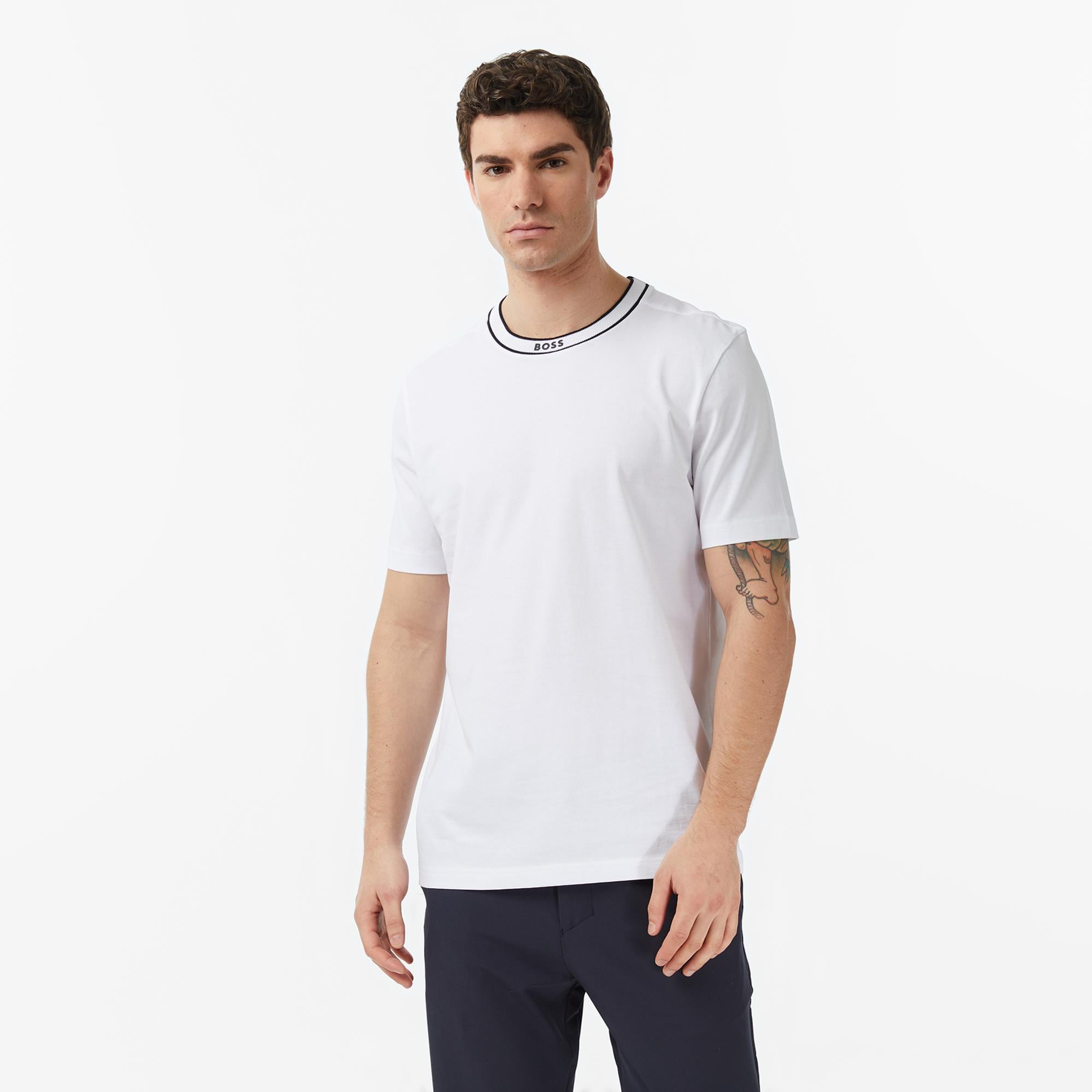 Boss Erkek Beyaz T-Shirt