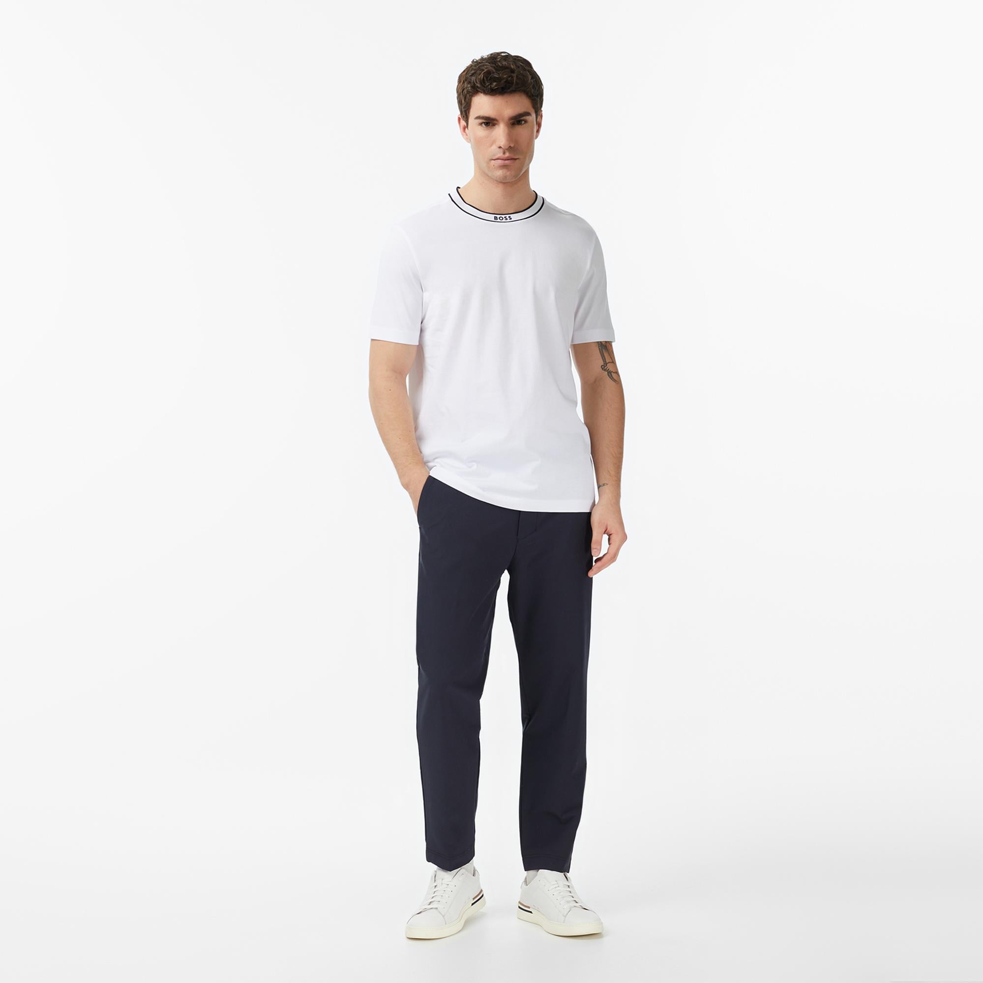 Boss Erkek Beyaz T-Shirt
