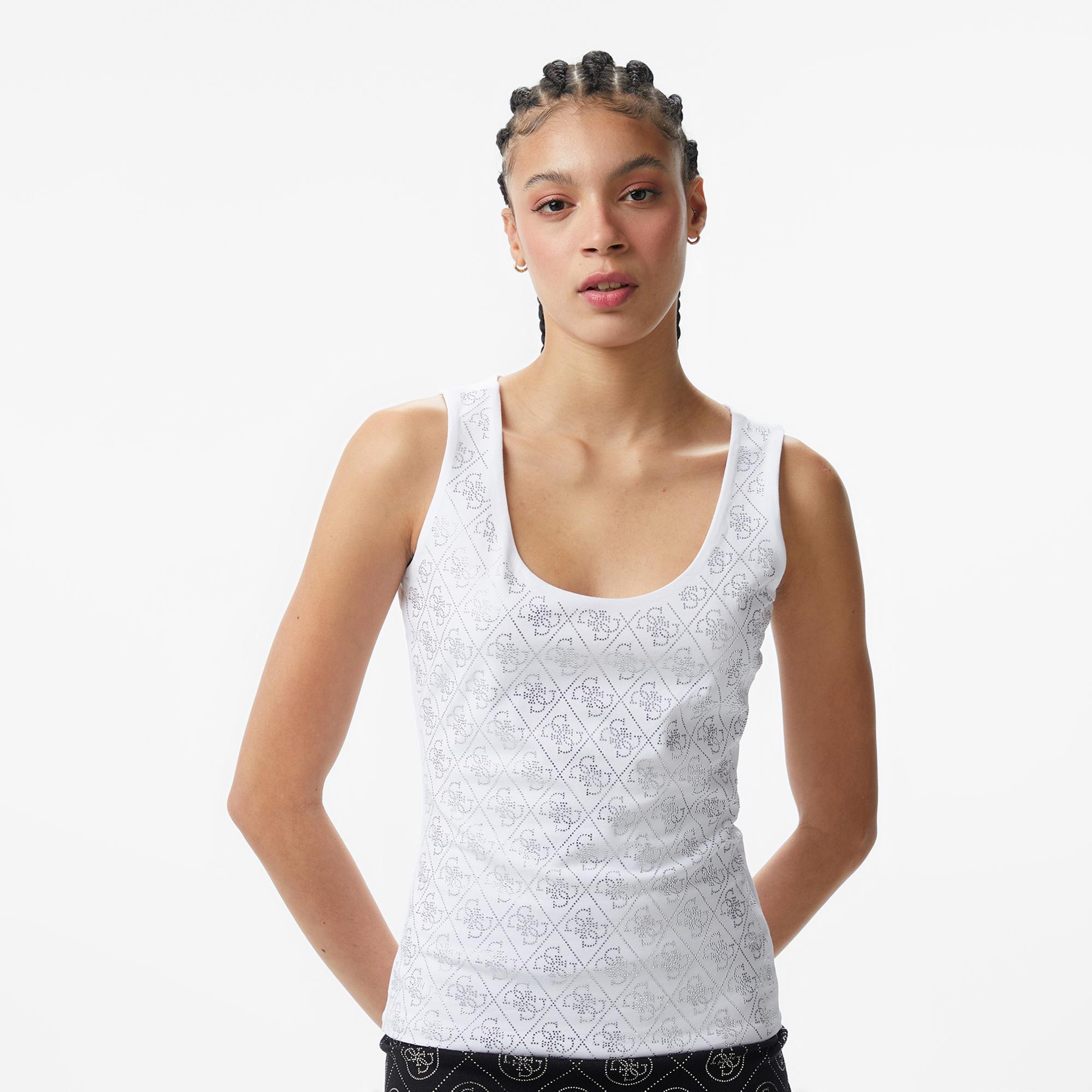 Guess Kadın Beyaz T-Shirt