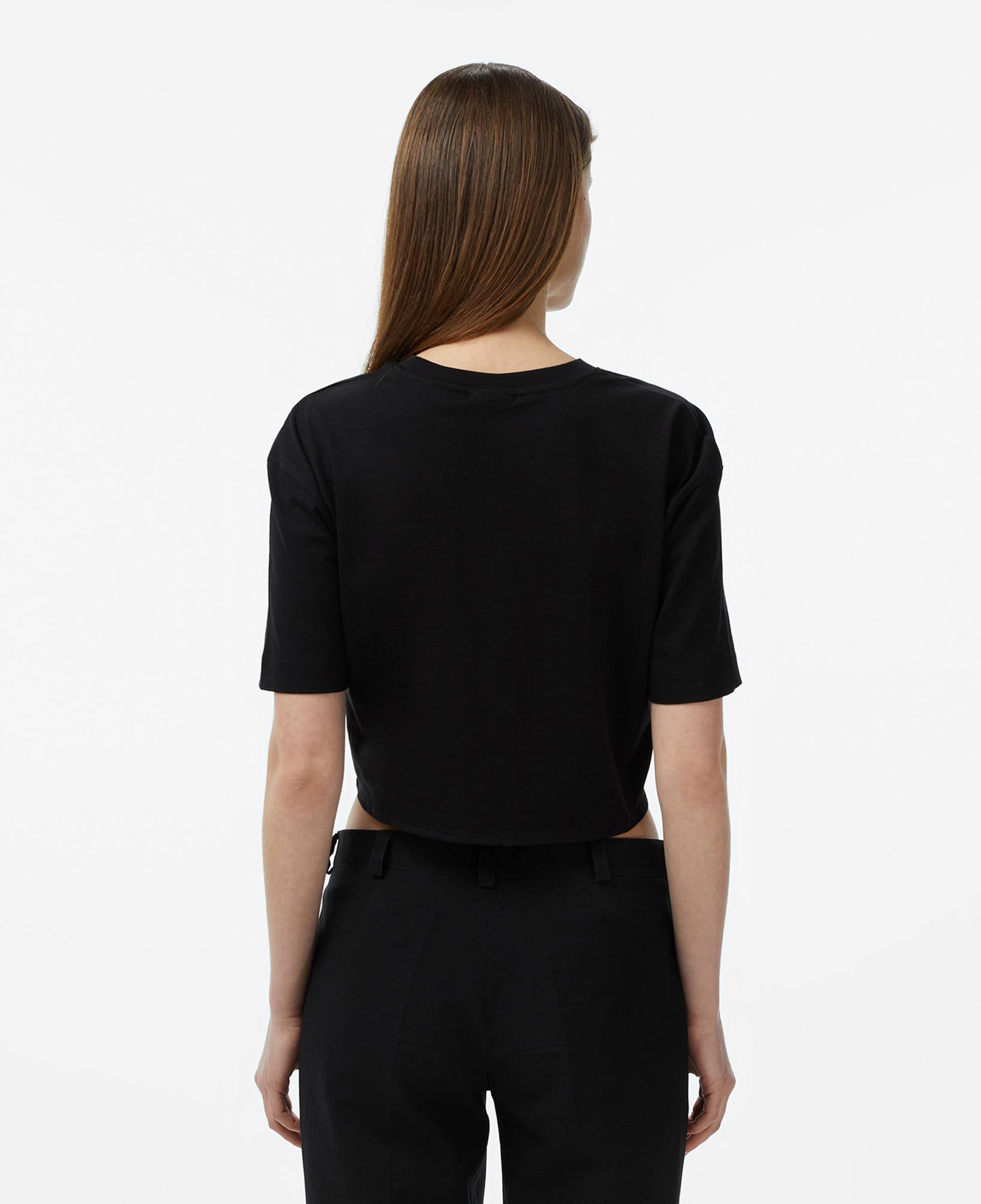 Guess Martina Aktif Boxy Fit Kadın Siyah T-Shirt