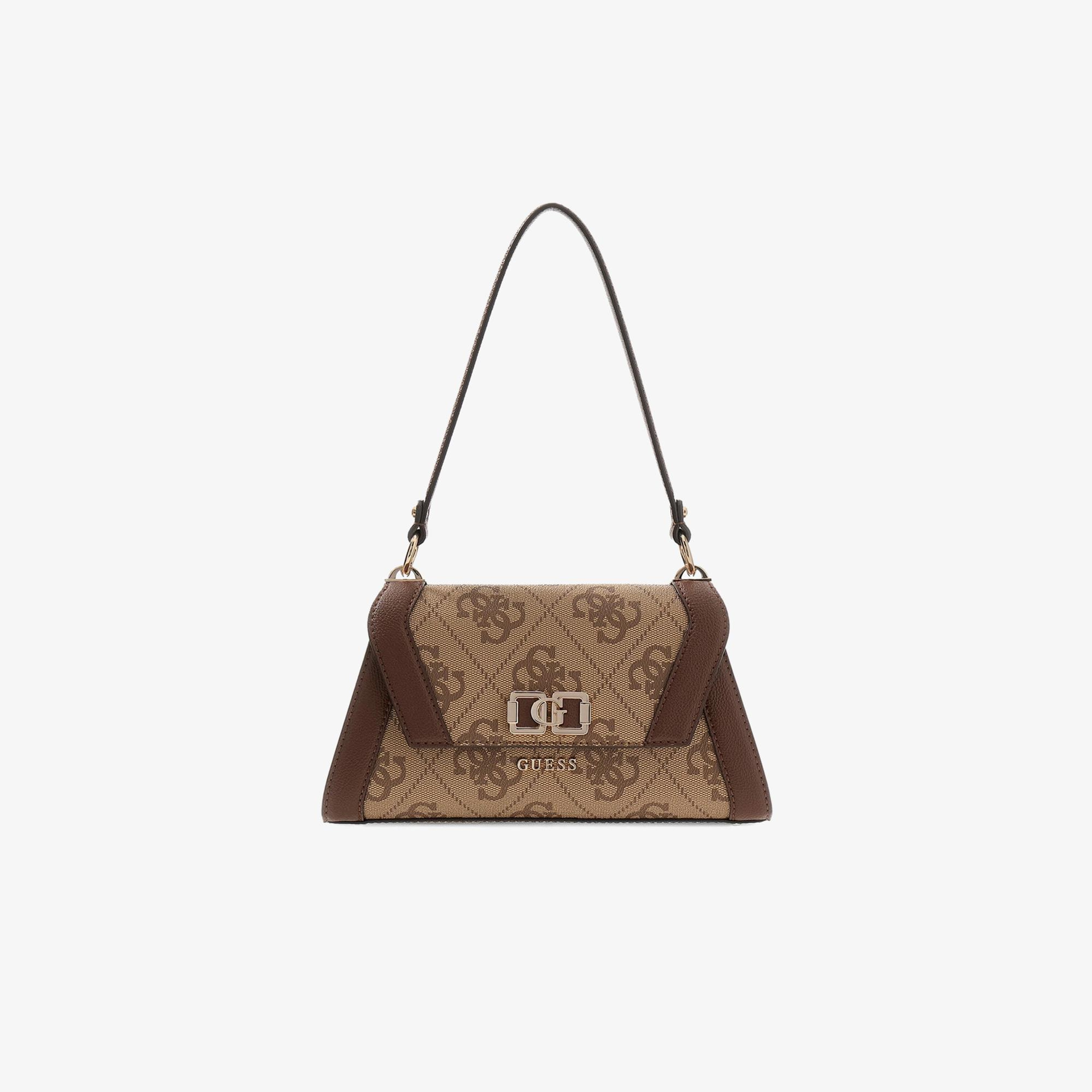 Guess Karnilla Logo Kadın Kahverengi El Çantası