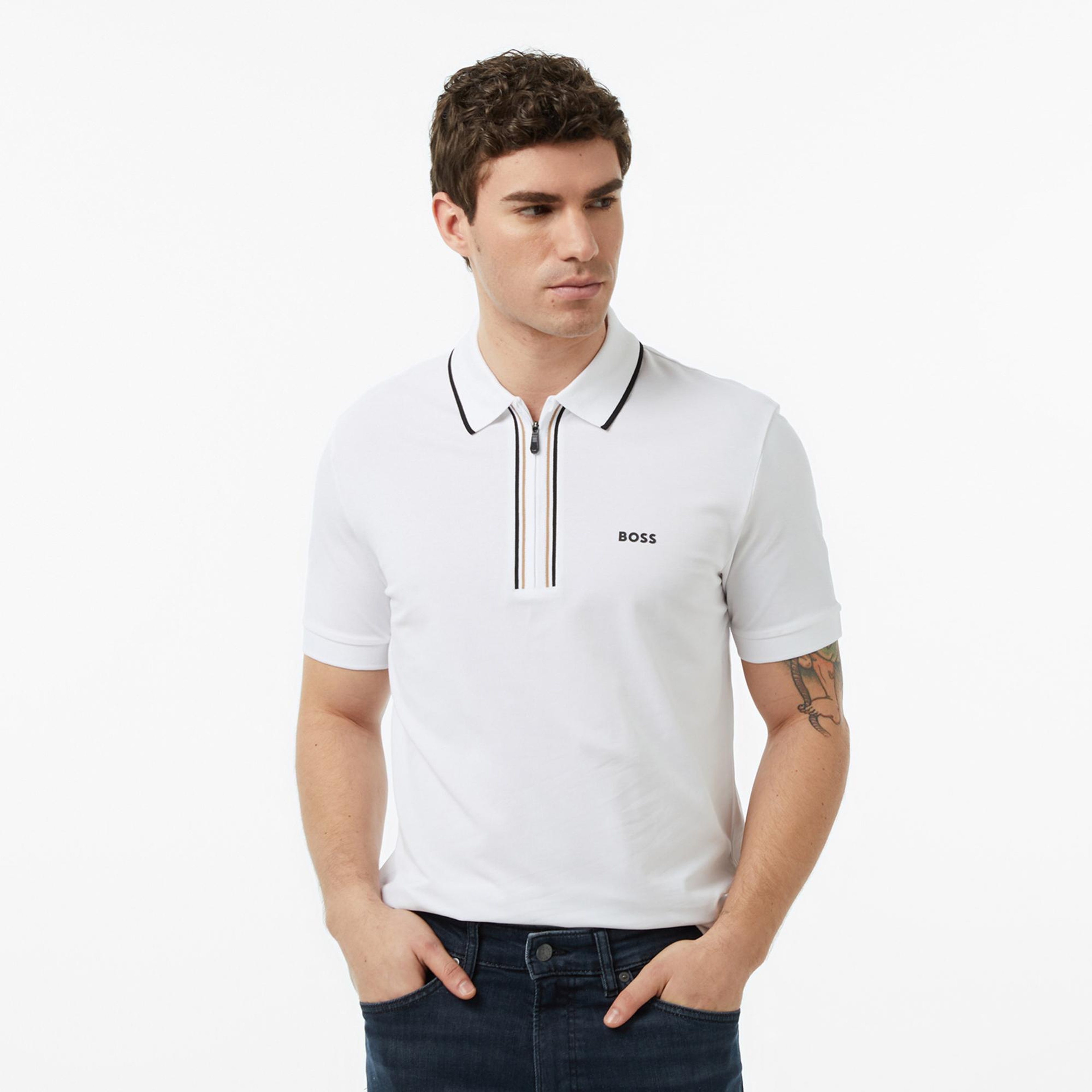 Boss Philix Erkek Beyaz Polo