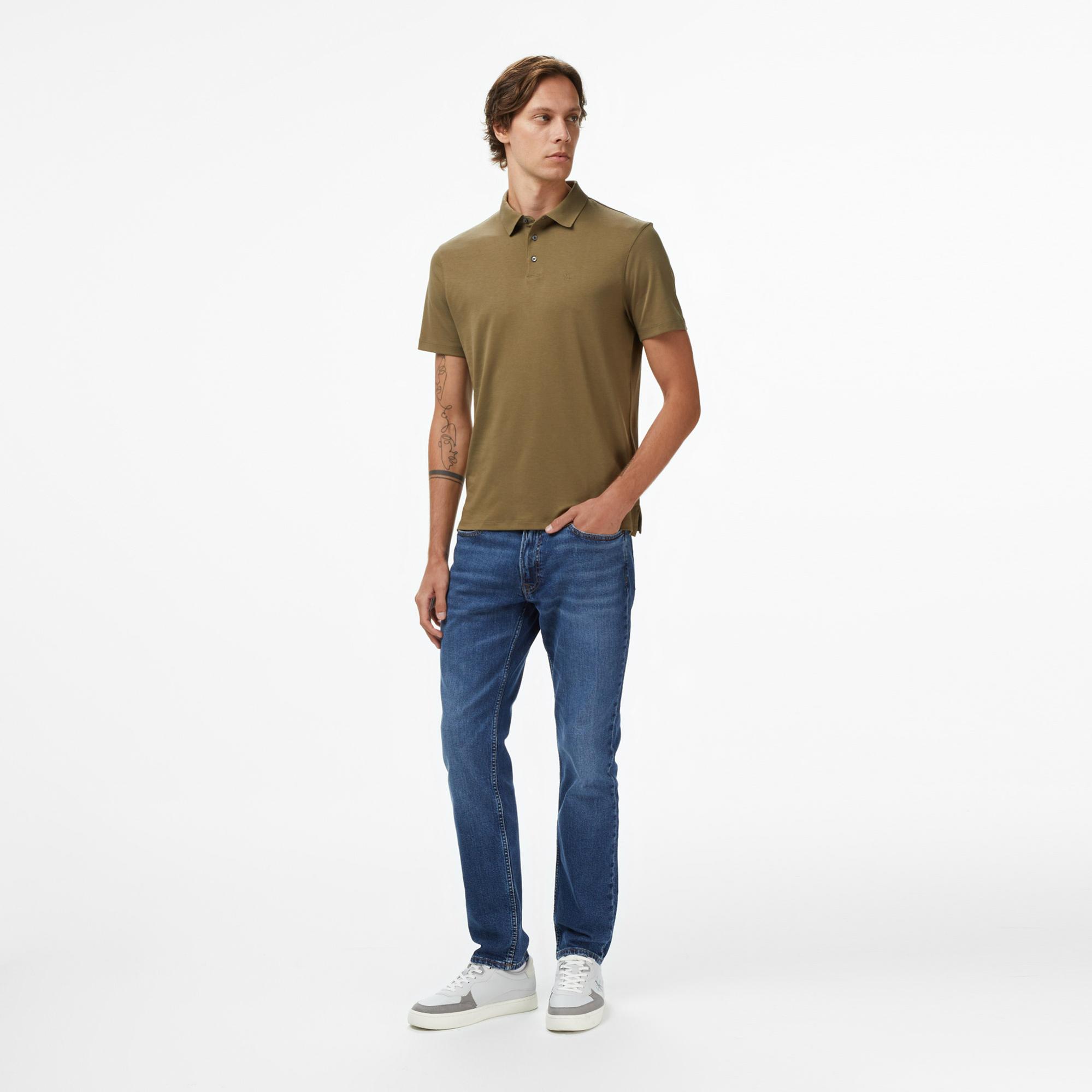 Calvin Klein Slim Hampton Erkek Mavi Jean