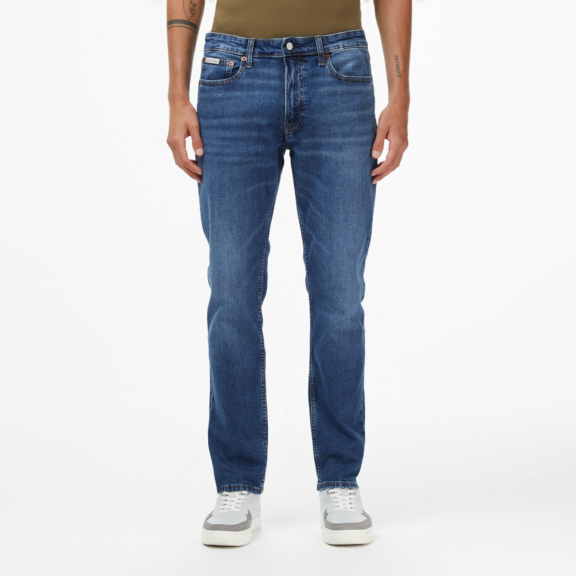 Calvin Klein Slim Hampton Erkek Mavi Jean