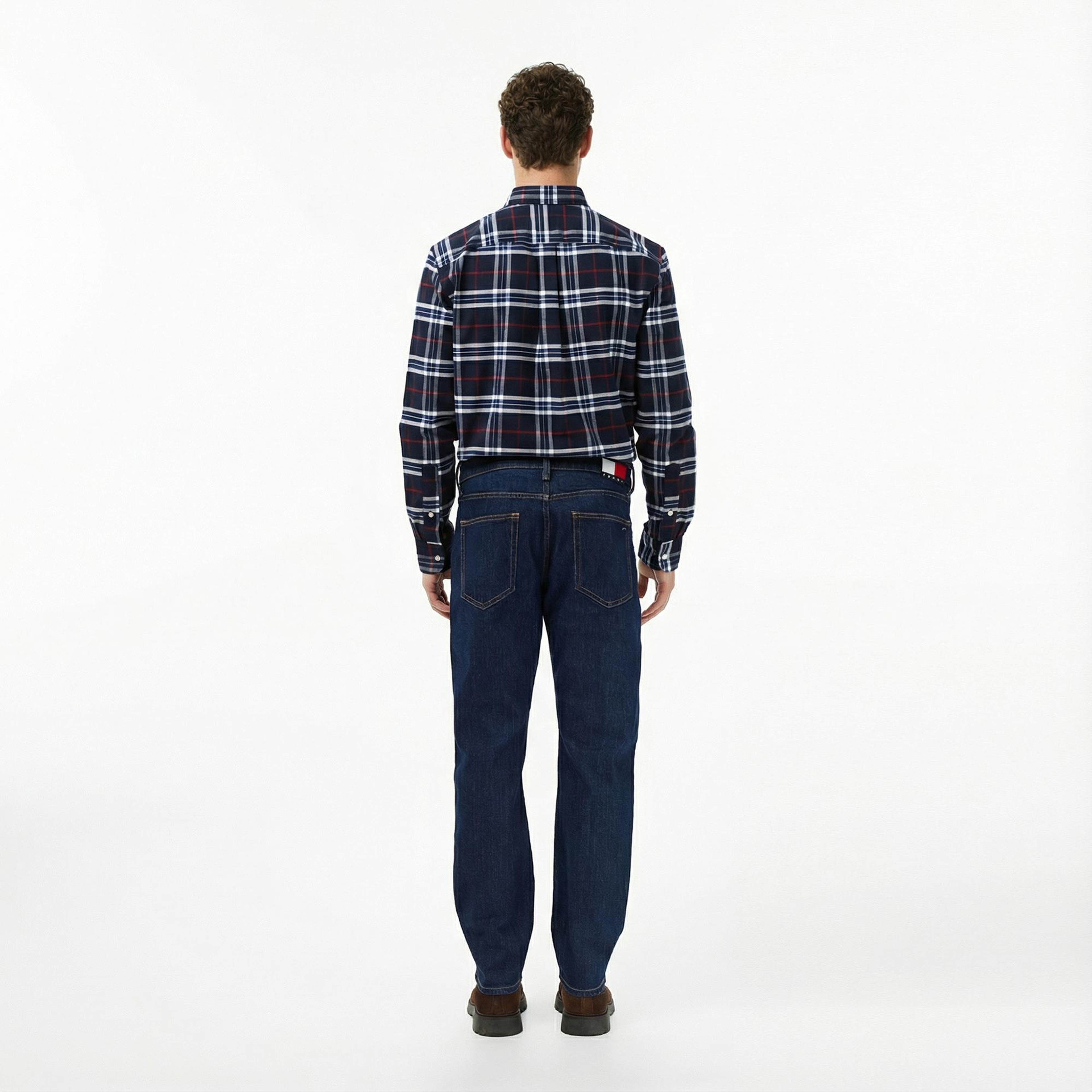 Tommy Hilfiger Ryan Slim Di4156 Erkek Koyu Mavi Straight Jean