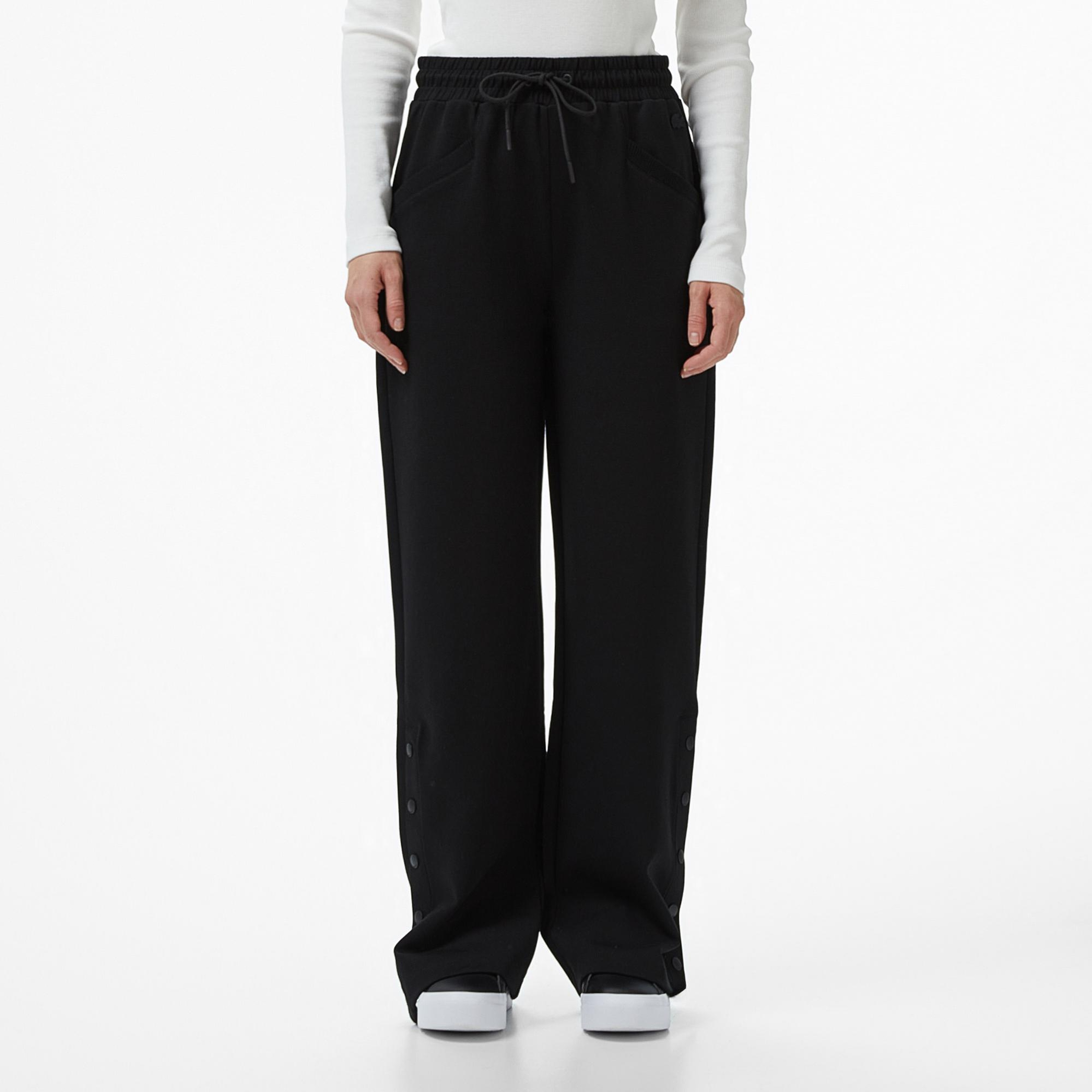 Lacoste Kadın Straight Fit Siyah Eşofman Altı