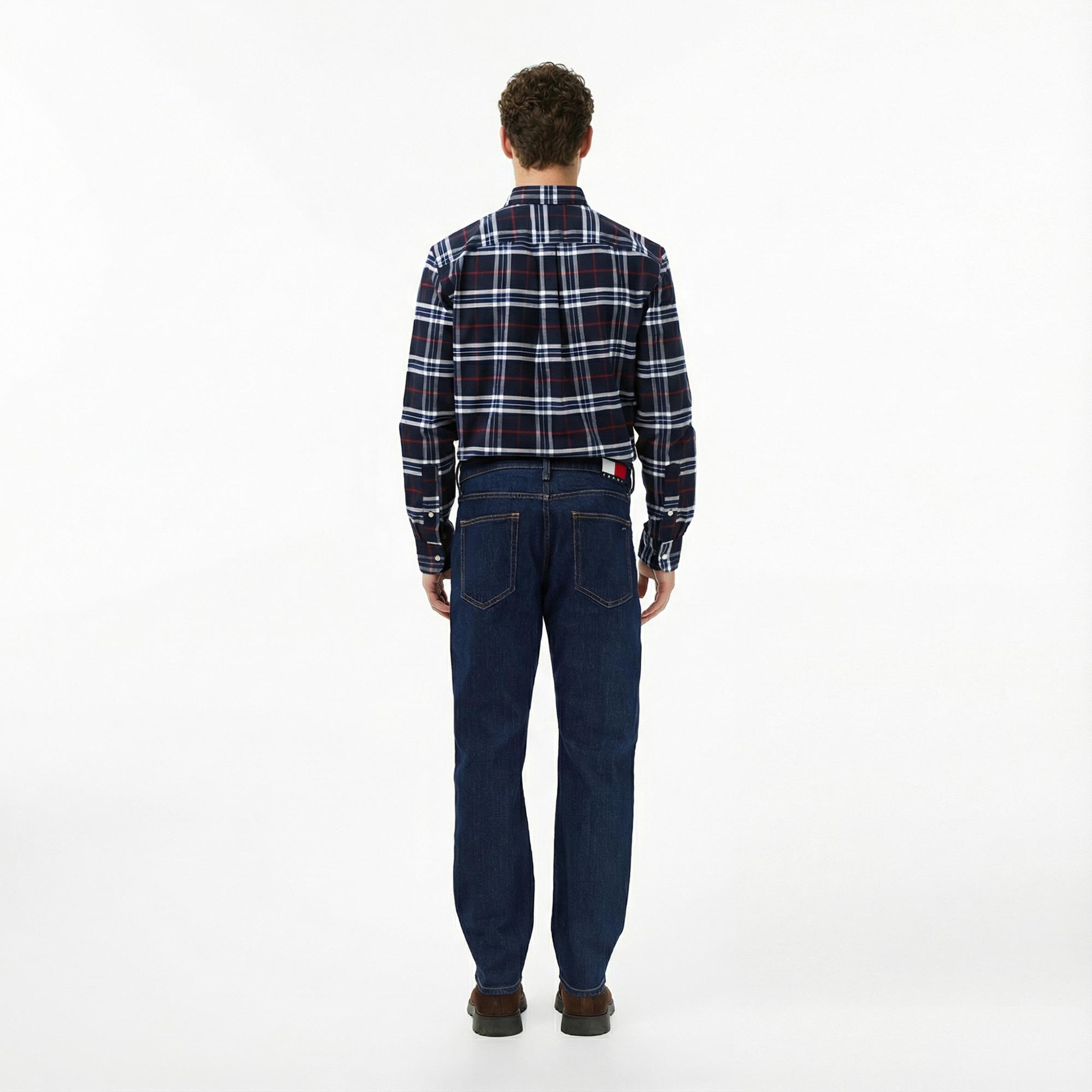 Tommy Hilfiger Ryan Slim Di4156 Erkek Koyu Mavi Straight Jean