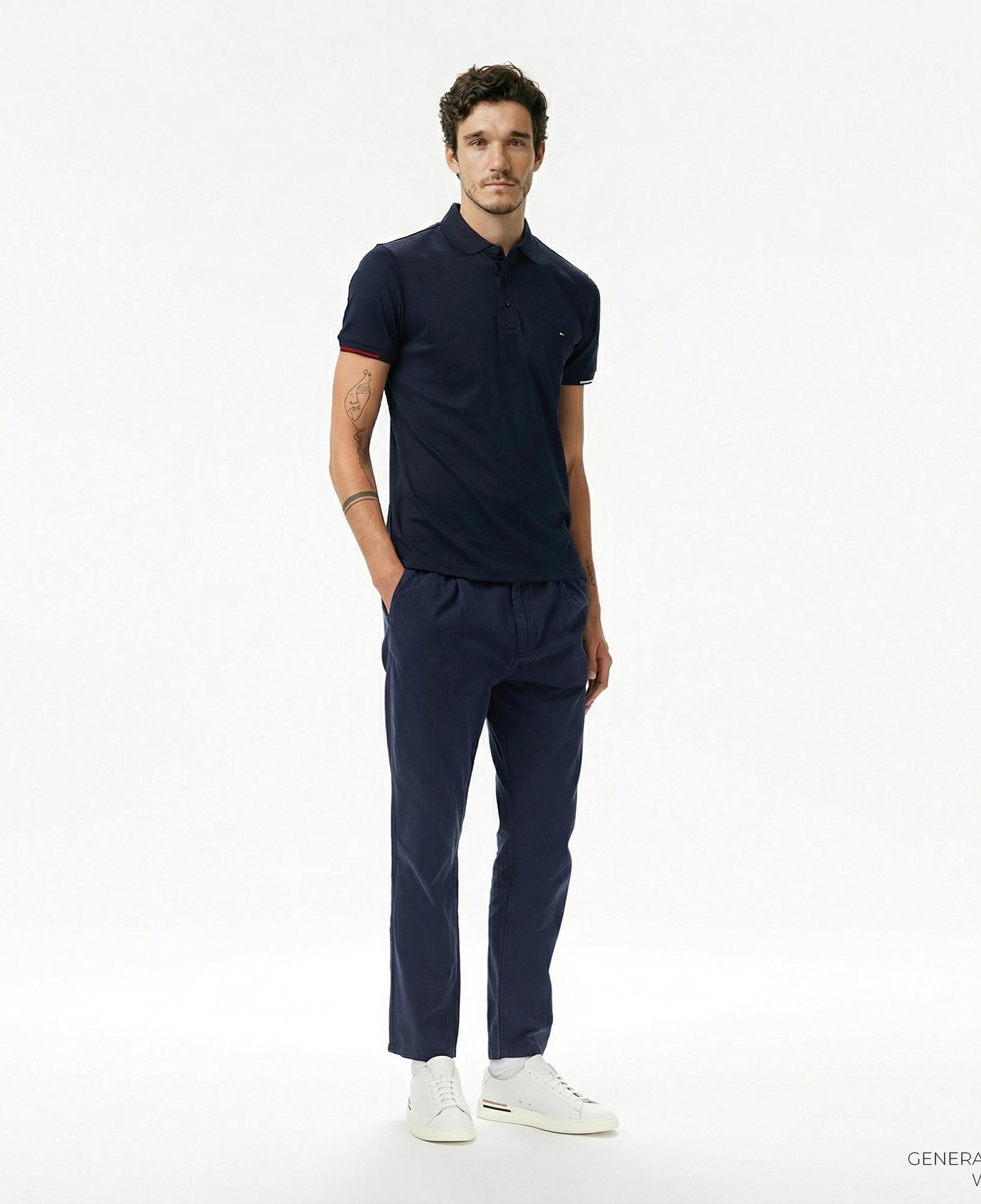 Tommy Hilfiger İsaac Light Cotton Erkek Lacivert Pantolon