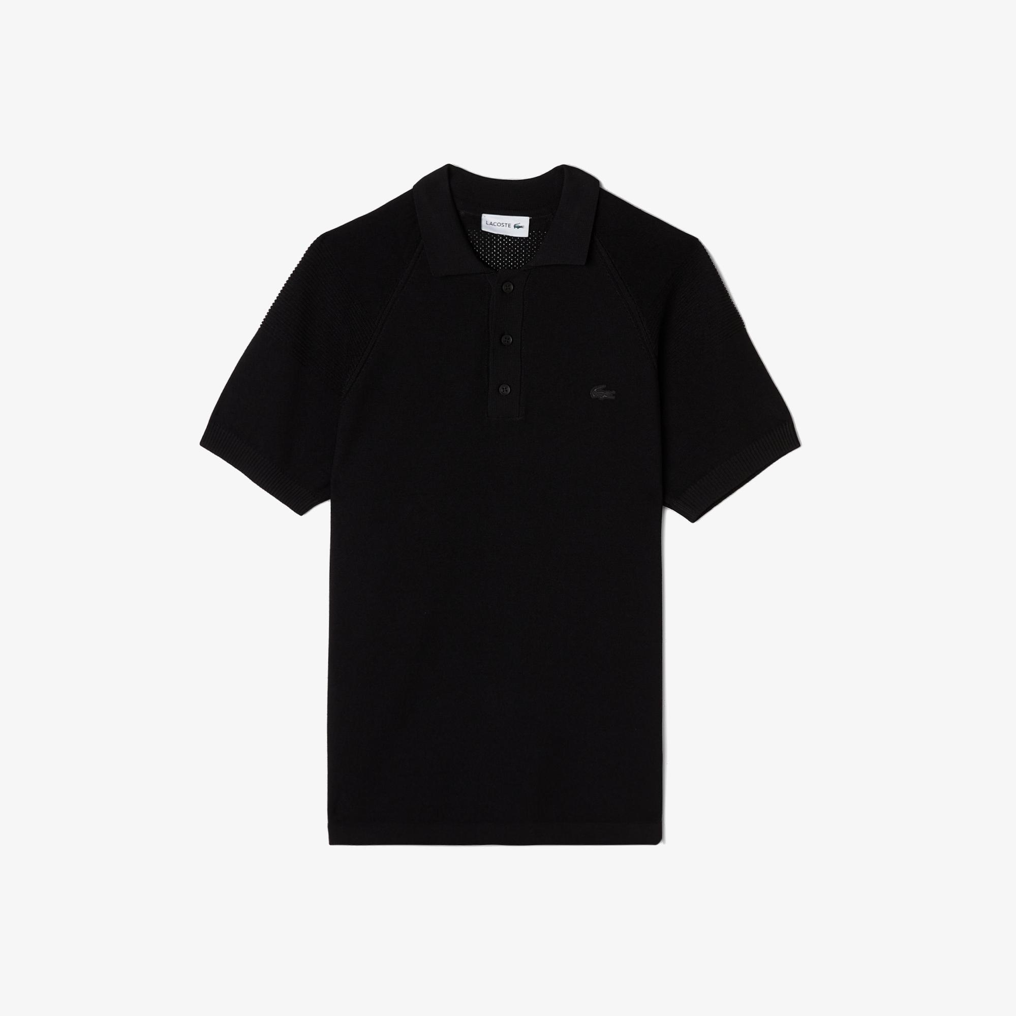 Lacoste Erkek Regular Fit Kısa Kollu Polo Yaka Siyah Triko